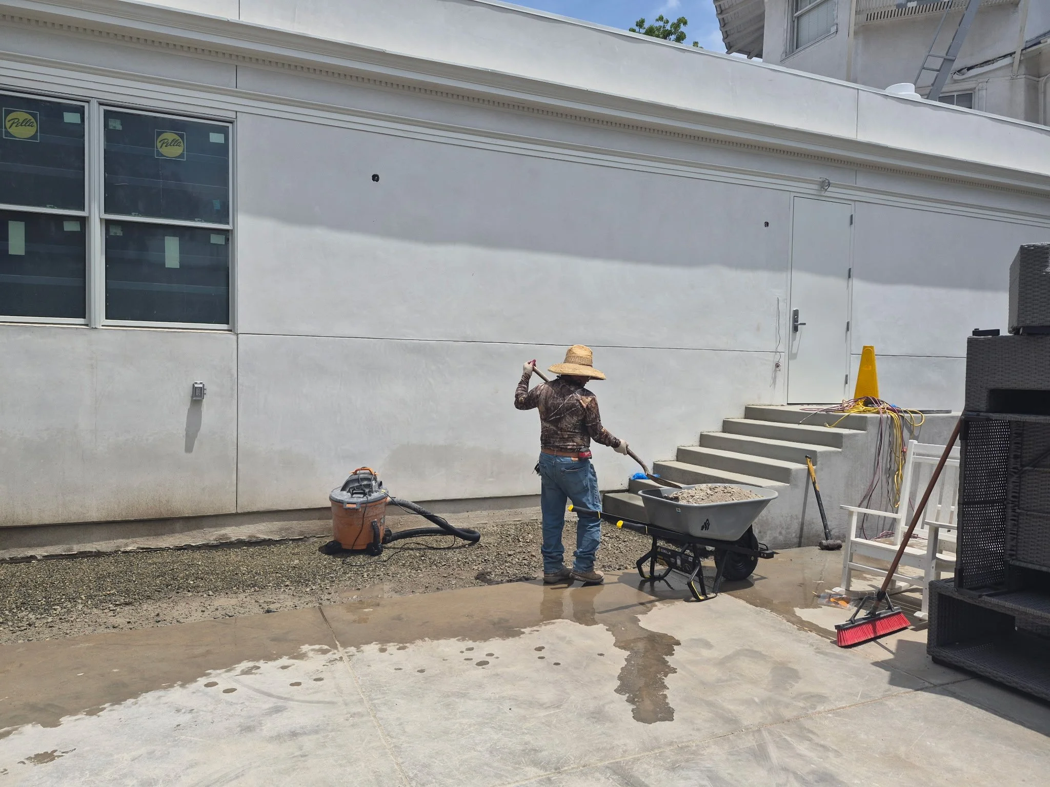 View of Back Stairs/Patio Area (as of 05/26/2026).