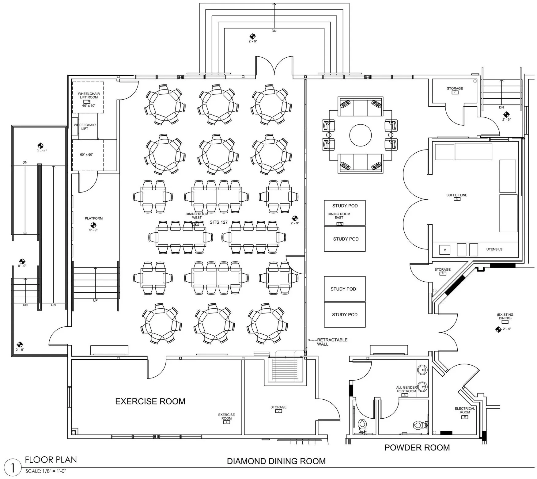 alpha psi of alpha delta pi adpi usc diamond dining room concept inside layout