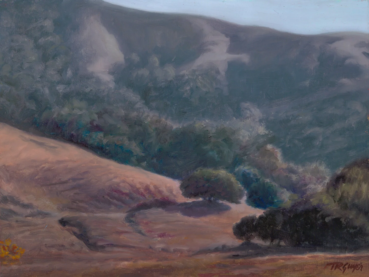 "Dusks Designs" 9x12" oil on linen over wood panel