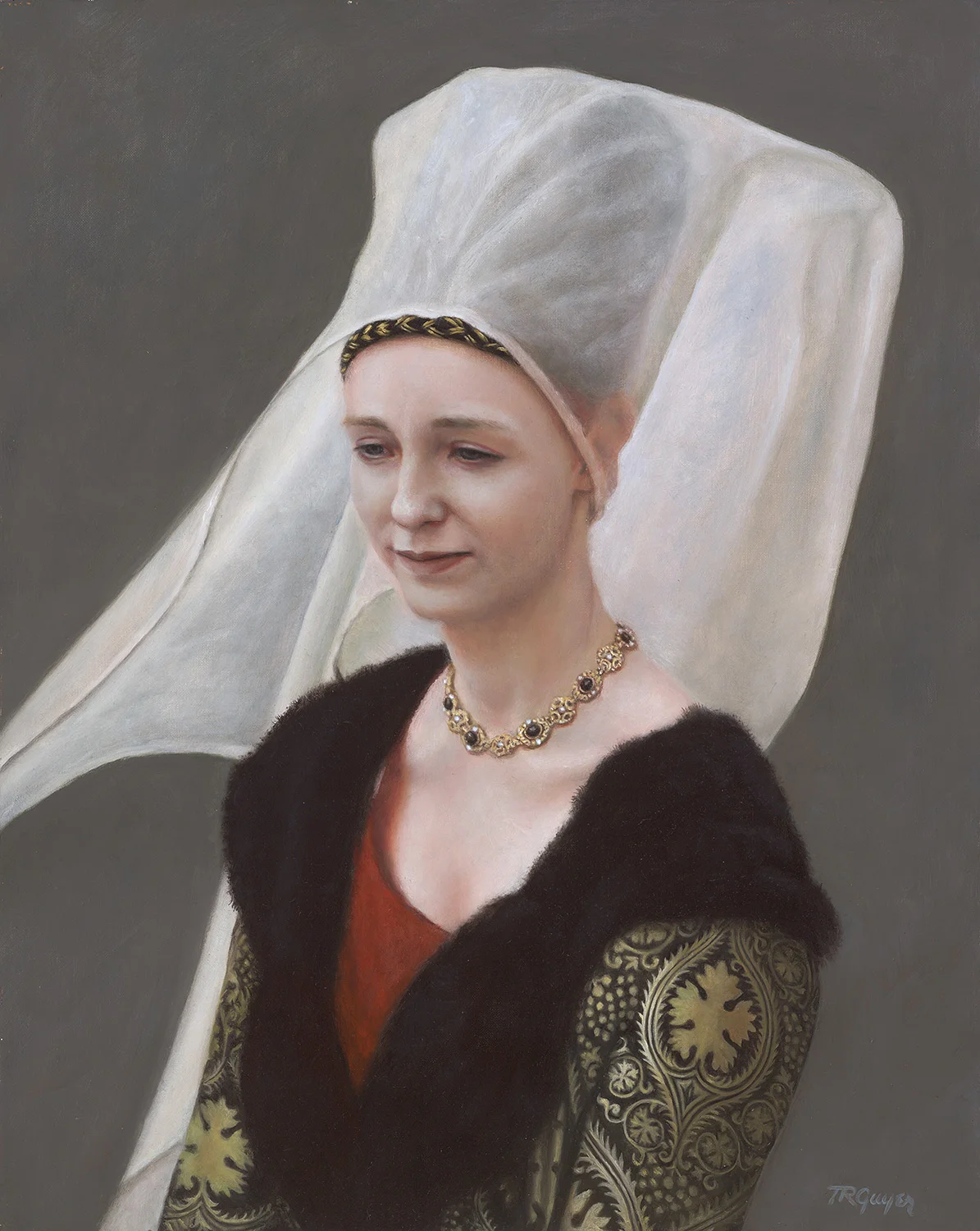 "Between Guests, the Tower of London" 20x16" oil on linen