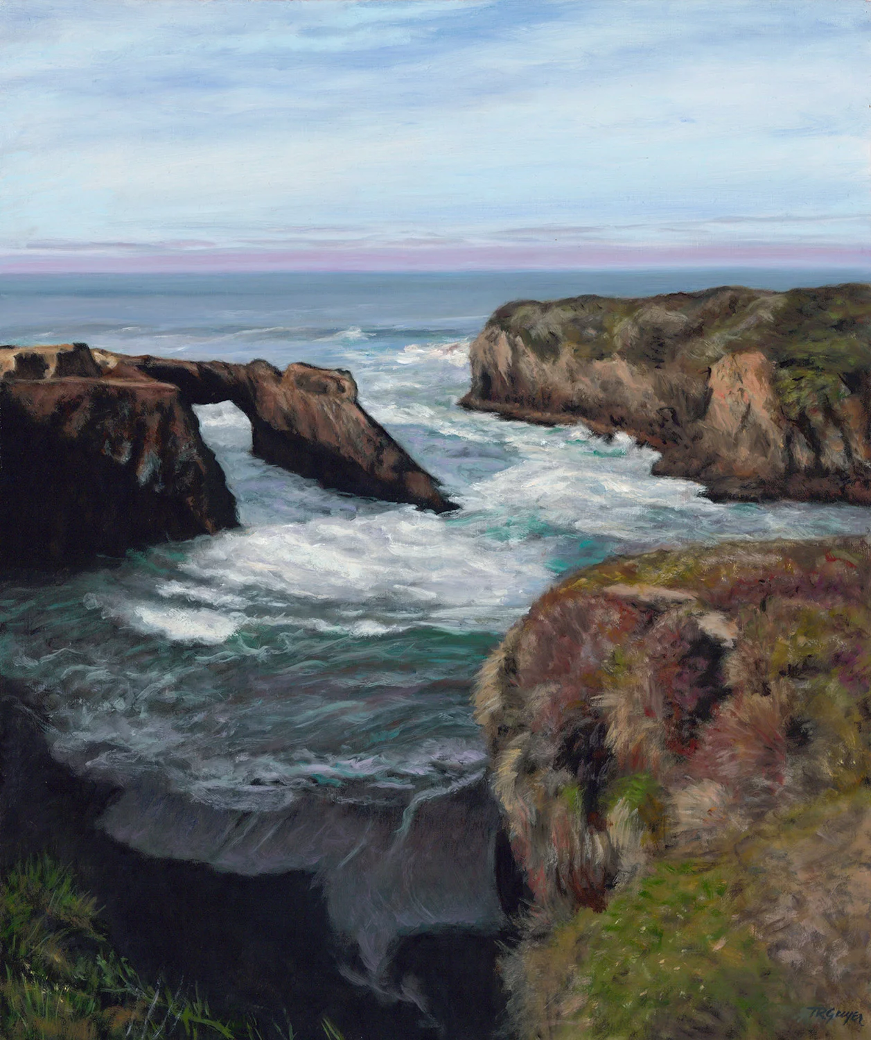 "Mendocino Arch" 24x20" oil on linen