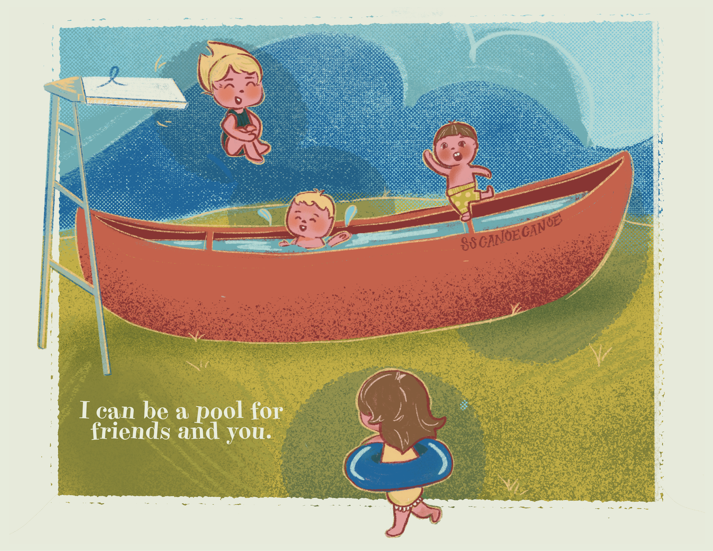 Taking you through the seasons with a canoe
