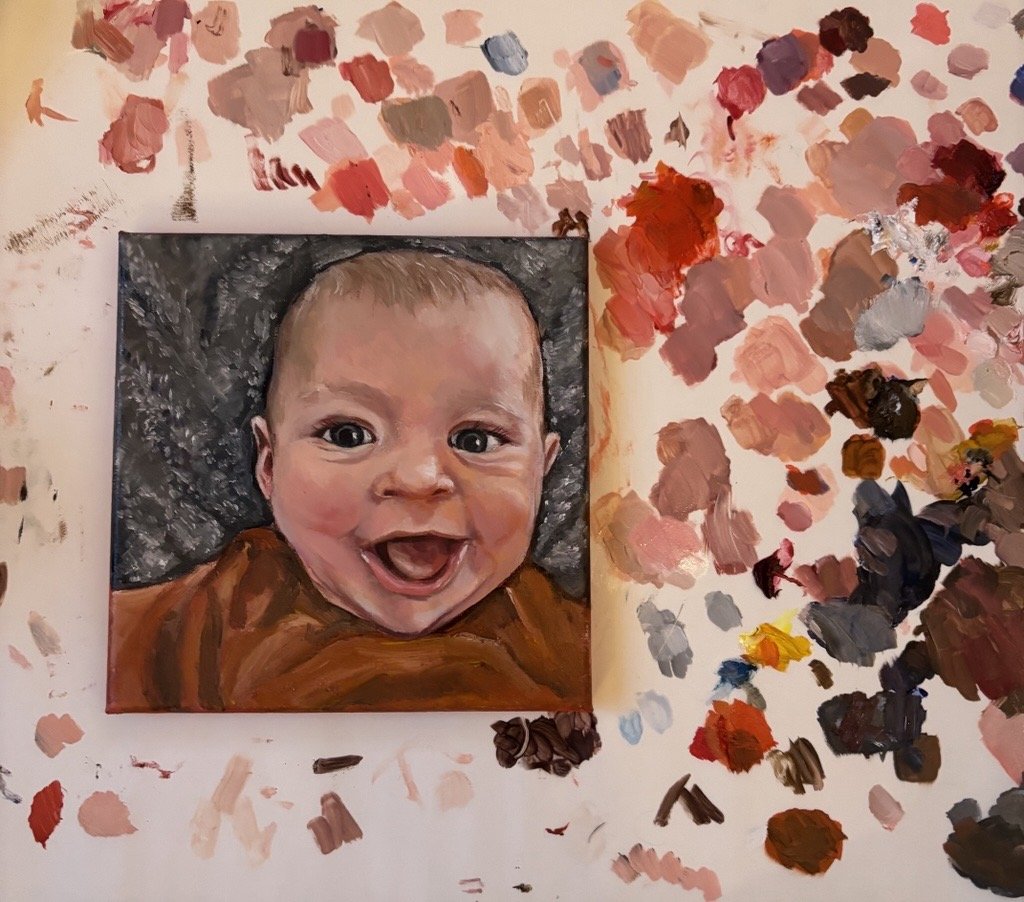 Oil painting of my nephew