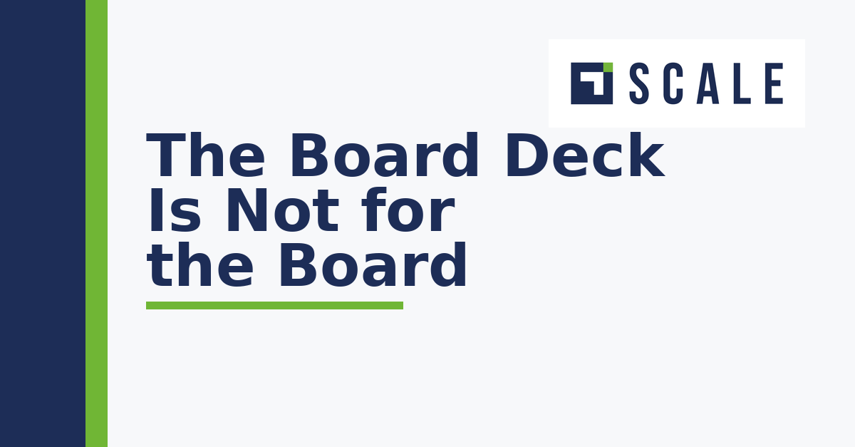 The Board Deck Is Not for the Board