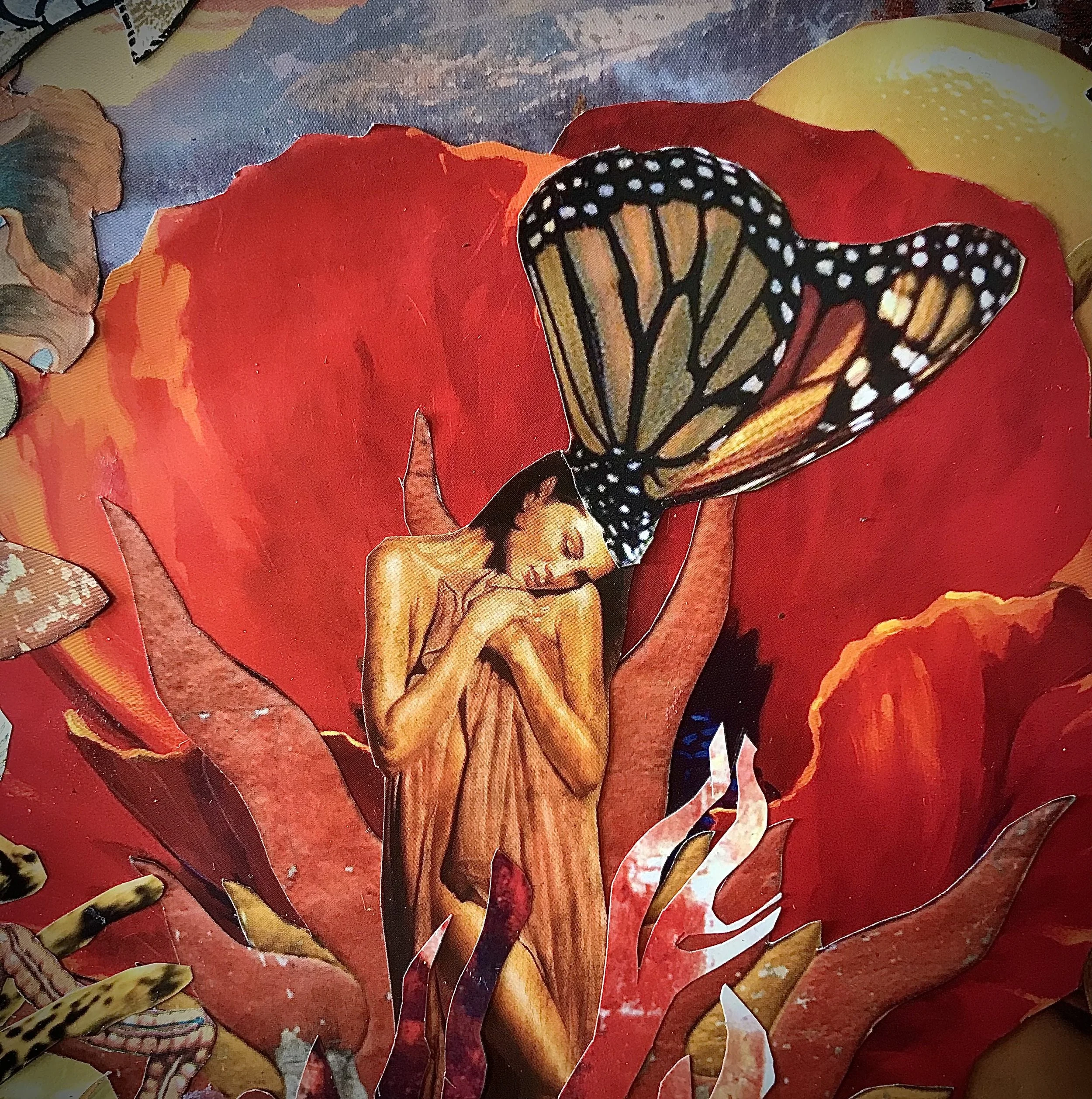 Forgiveness, 2022, collage on canvas, 30x40cm