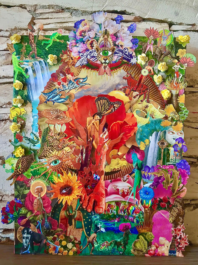 Forgiveness, 2022, collage on canvas, 30x40cm