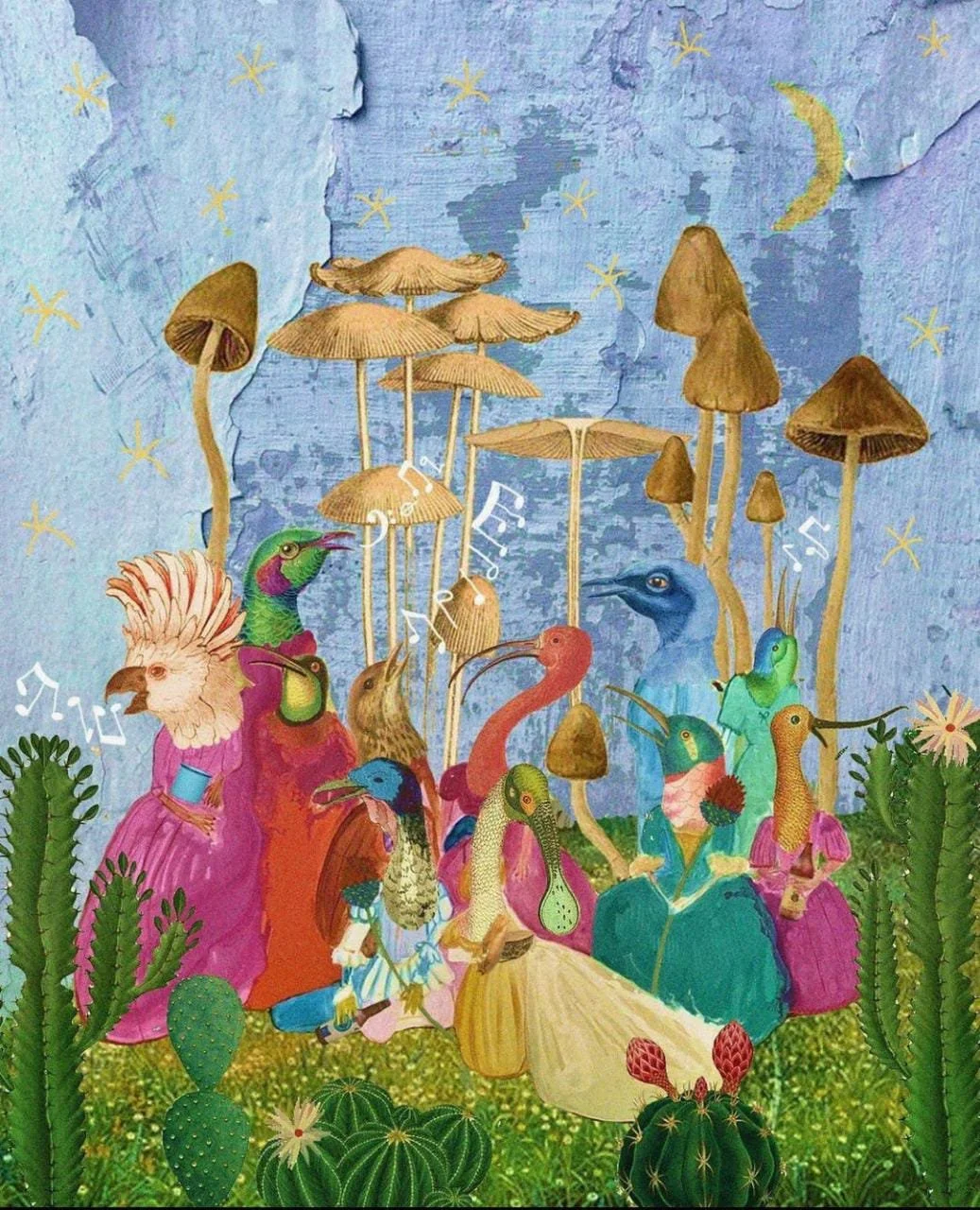 Choir, 2024, Digital Collage

