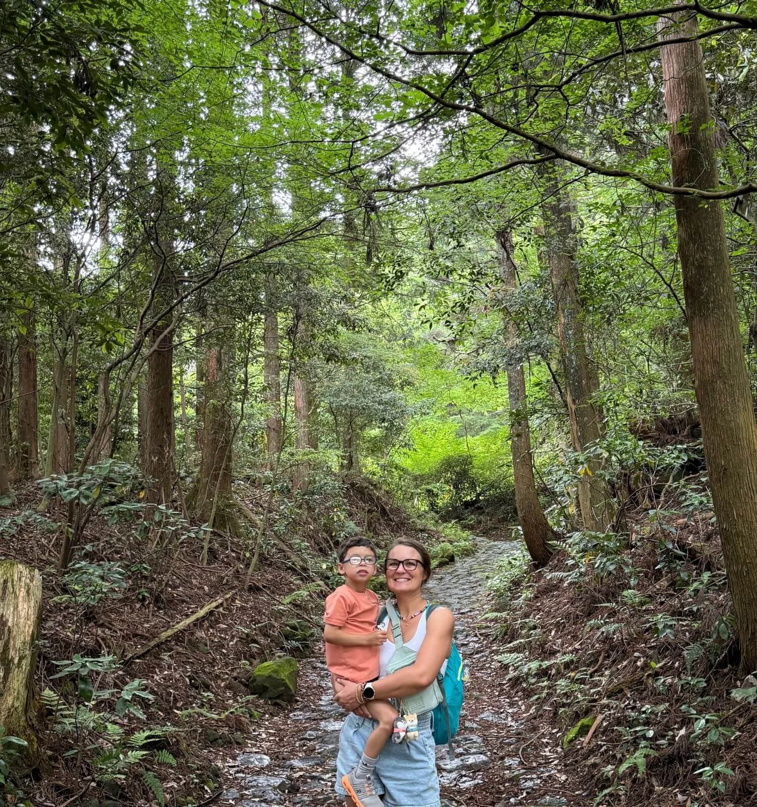 The unplanned hike we stumbled into while looking for the bus stop in Hakone