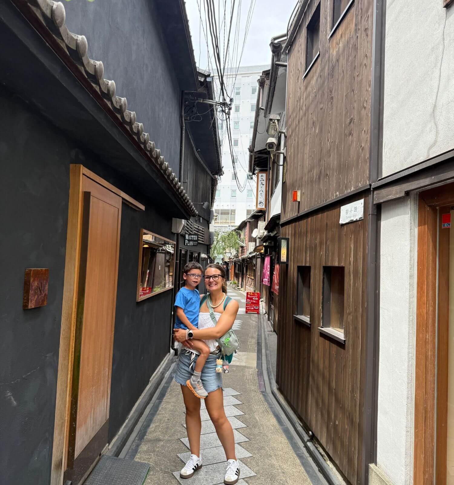 Exploring the streets of downtown Kyoto