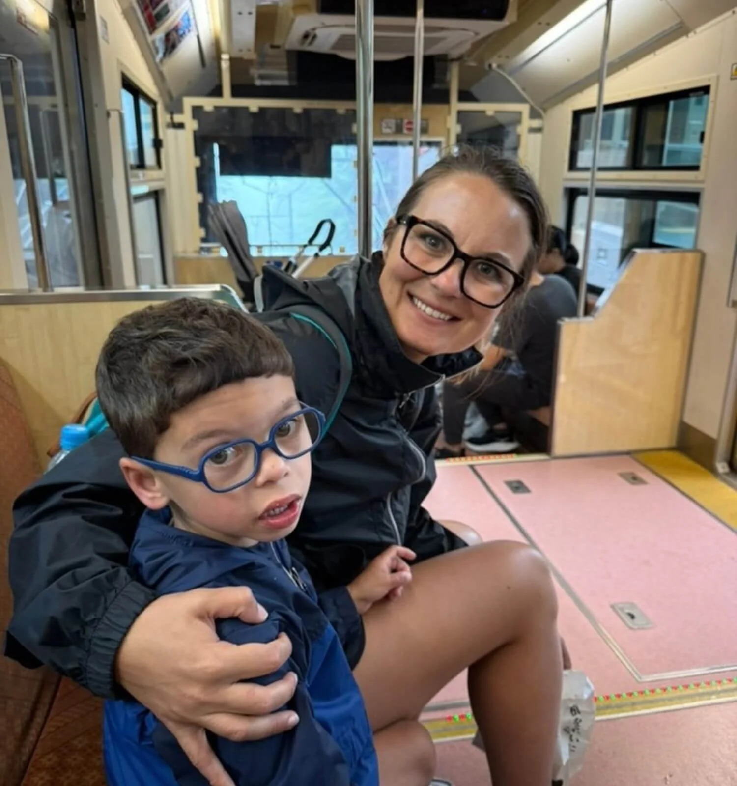 Jackson and I in the Cable Car