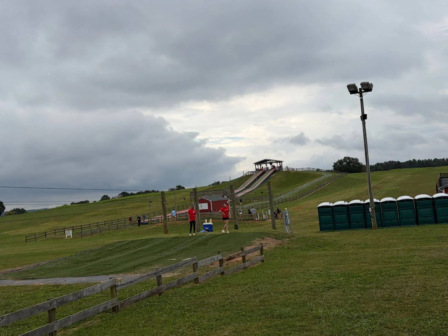 Mega slide at Denver Downs in Anderson, South Carolina.