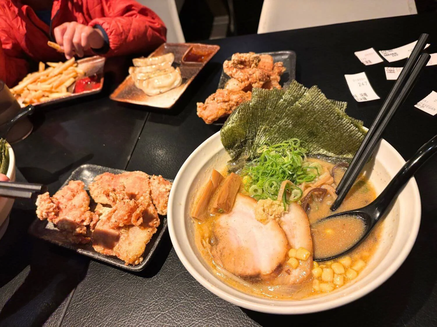 Gluten free ramen, chicken and dumplings from Shimbu Sakiya Ramen
