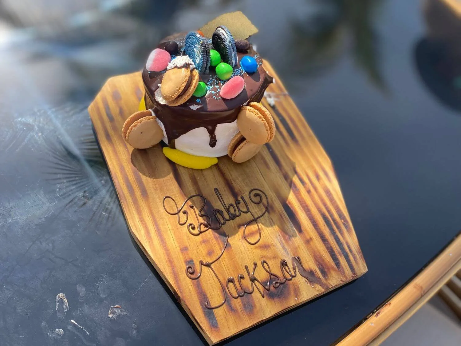 Surprise cake for kid at Hyatt Ziva Cap Cana in the Dominican Republic. 