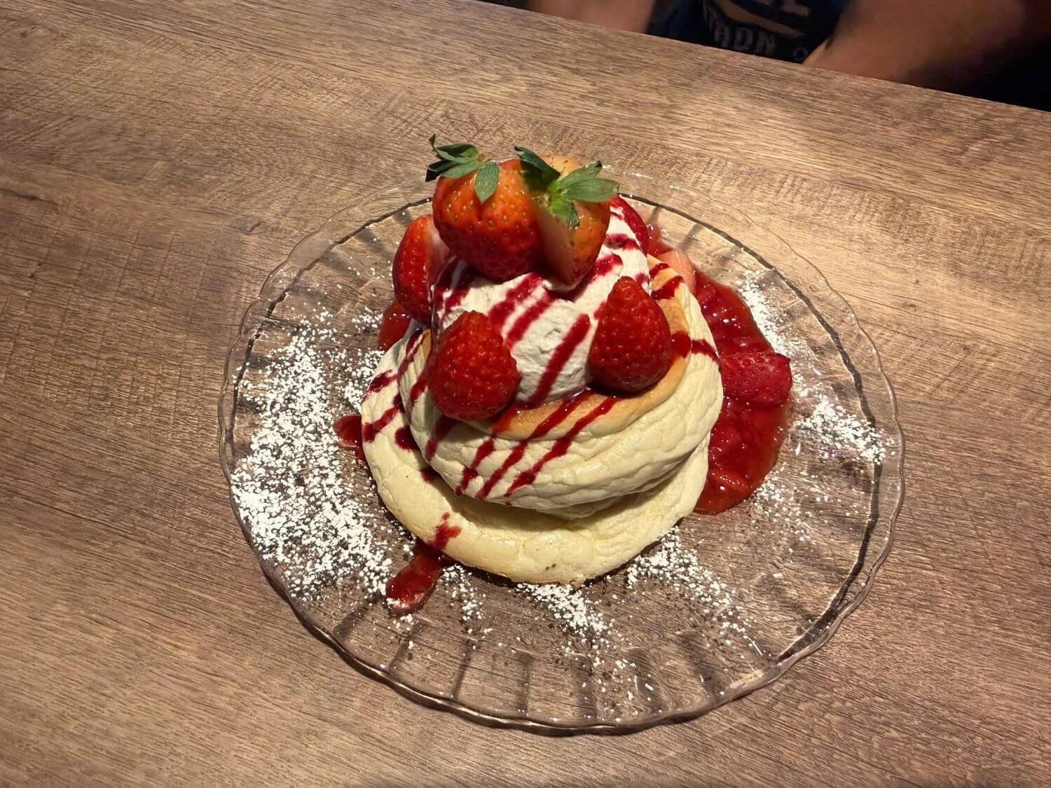 Gluten free Japanese souffle pancakes from Rizlabo, Tokyo Japan.