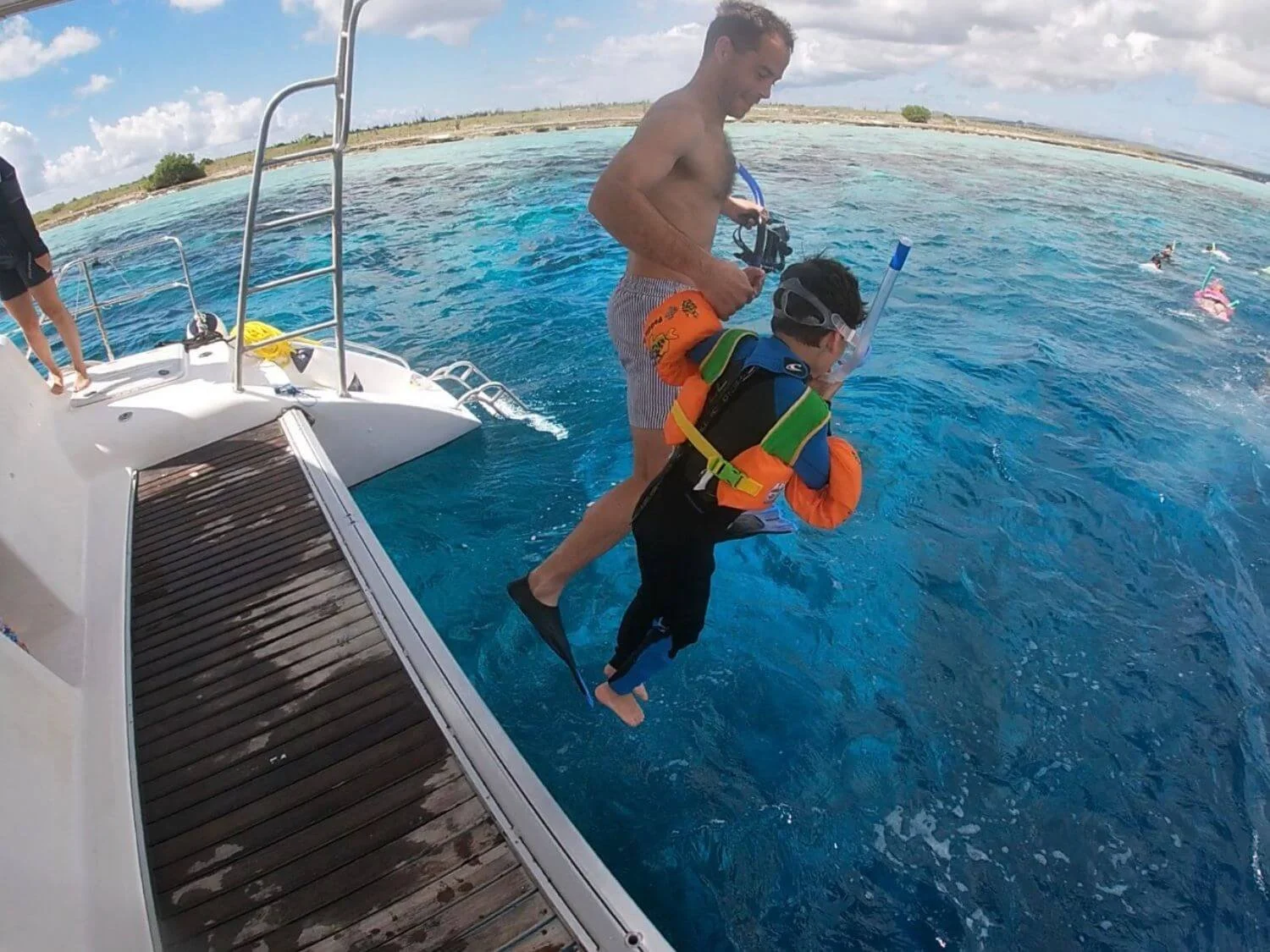 Snorkeling with Woodwind at Klein Bonaire.