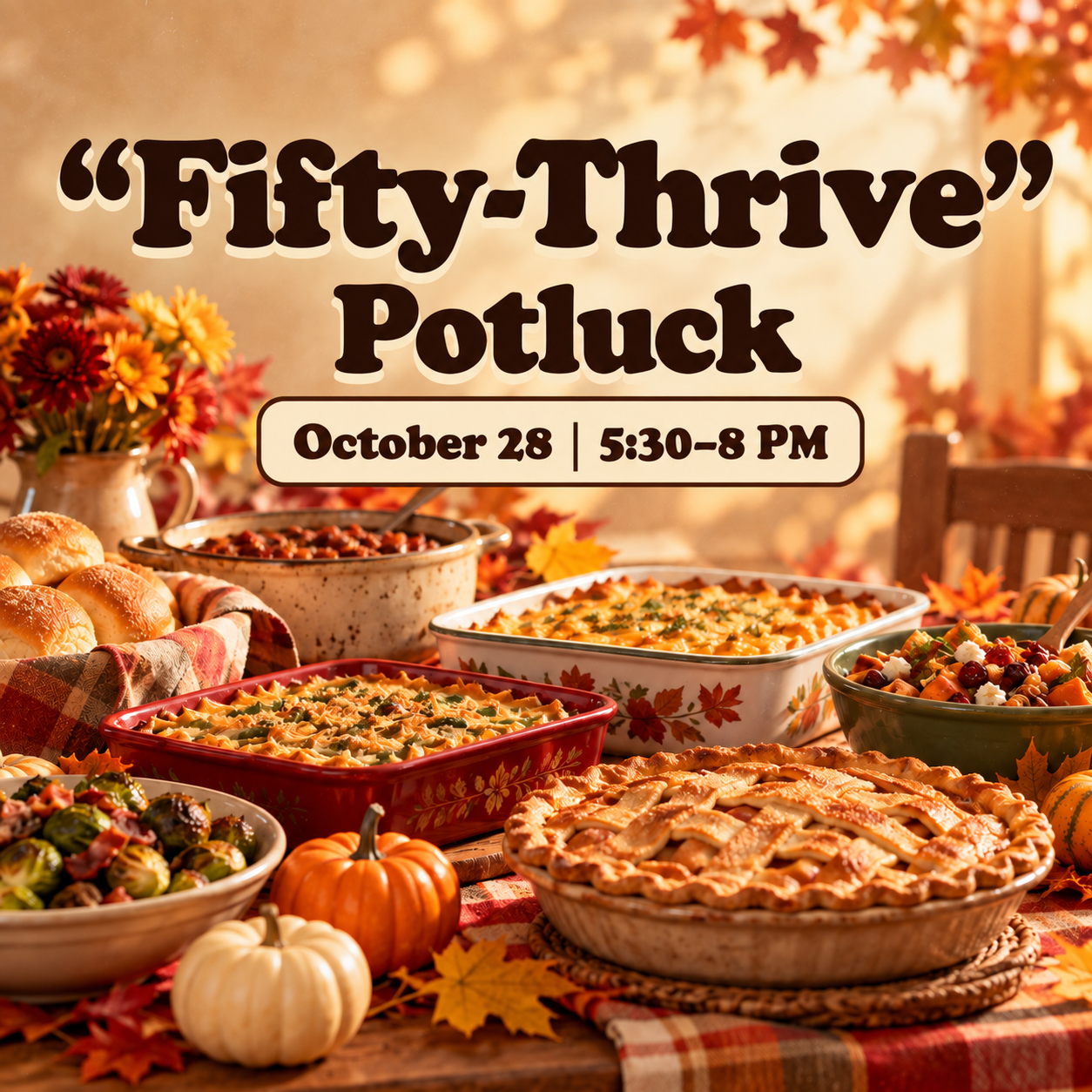 "Fifty-Thrive" Potluck