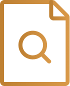 Document with magnifying glass icon representing exploring healthcare careers.