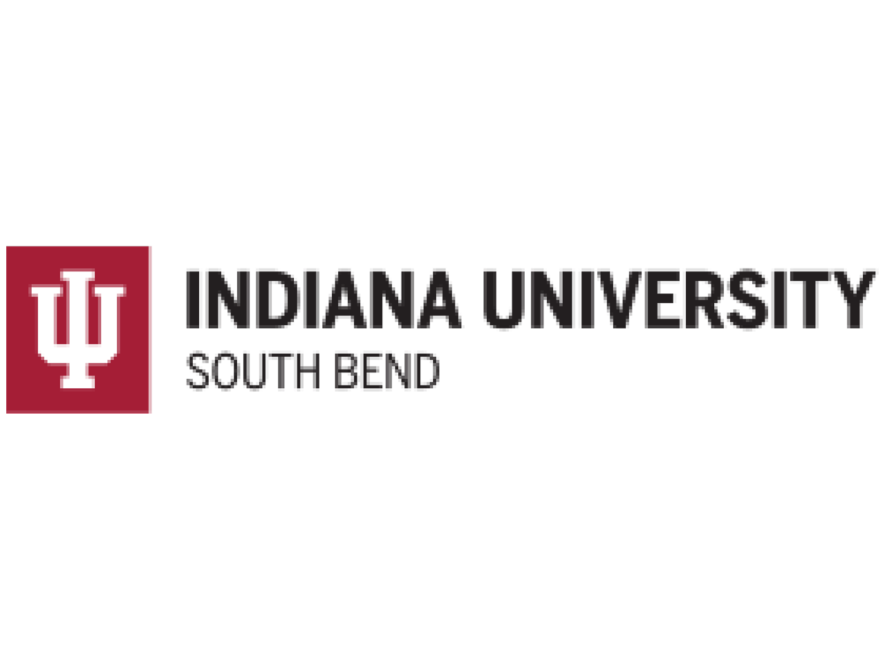 Indiana University logo with black and maroon colors and the text "Indiana University South Bend".