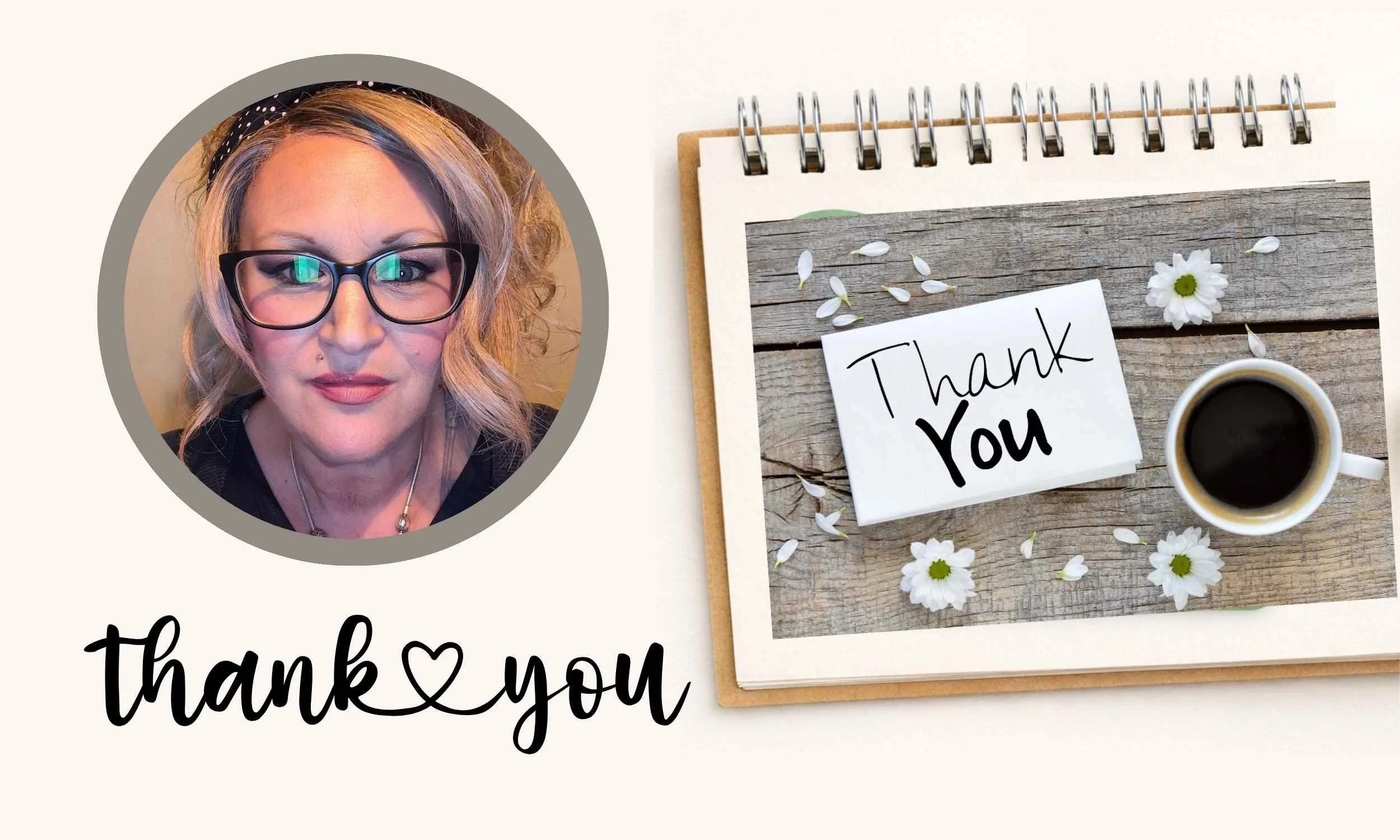 An image of the founder of Simple Website Development and Support wishing her clients a Thank You for taking the time to complete the Client Portal Forms in order to Start their website build