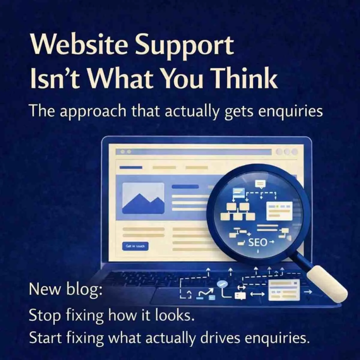 Website visibility check helping small businesses gain clarity on what to do next to improve enquiries and Google visibility