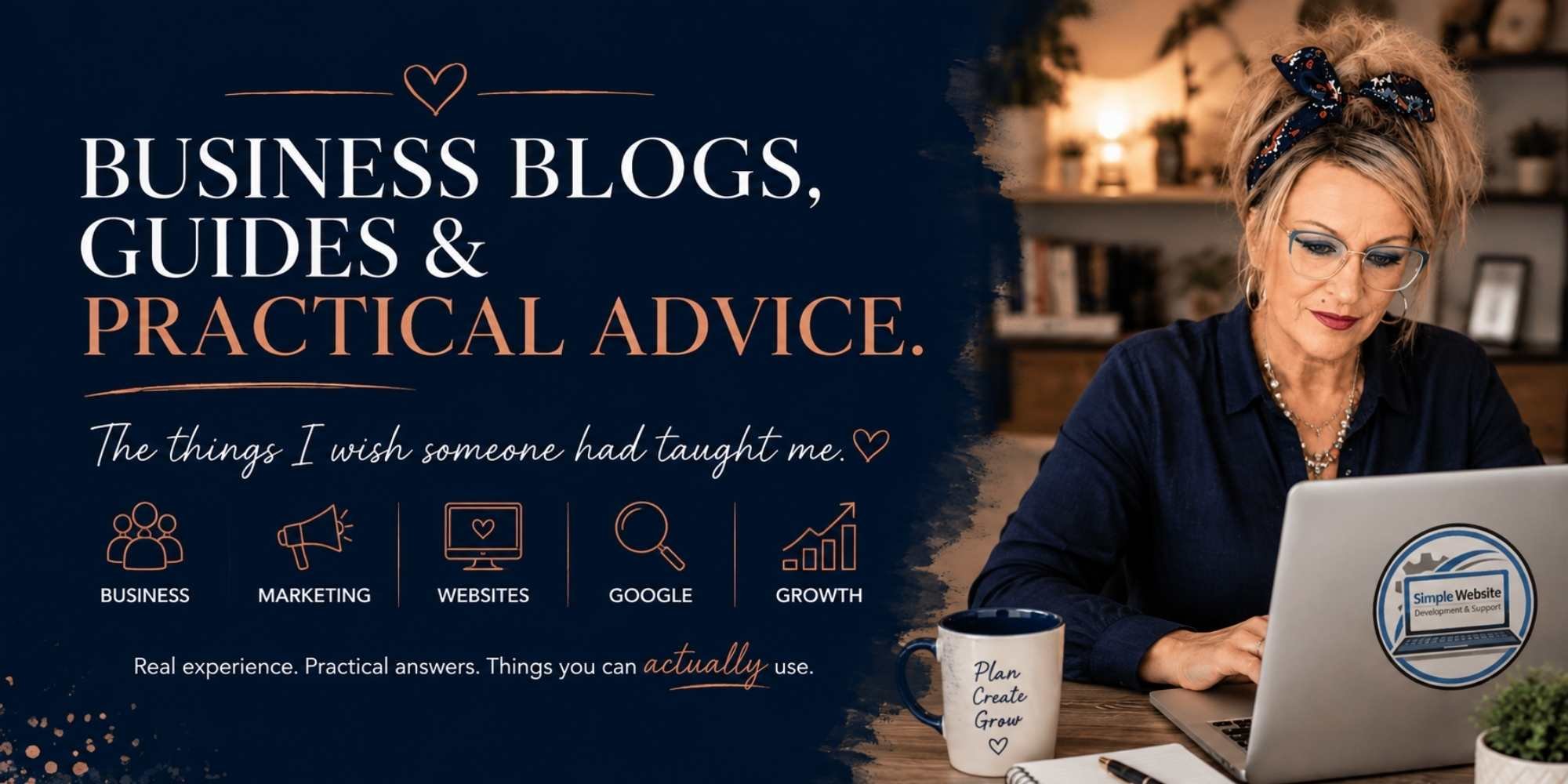 Business blogs, guides and practical marketing advice from Simple Website Development and Support