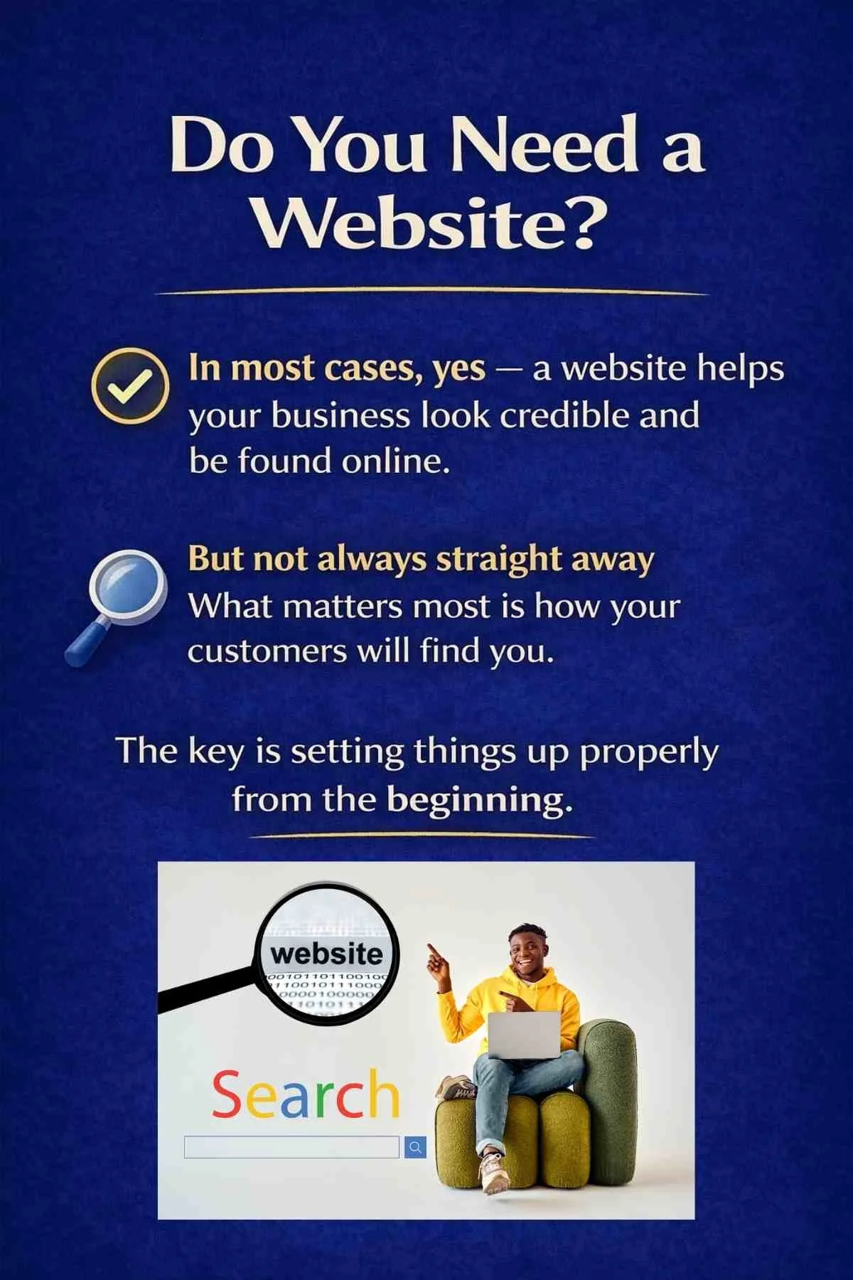 Do you need a website - guidance for small businesses on visibility and getting found online