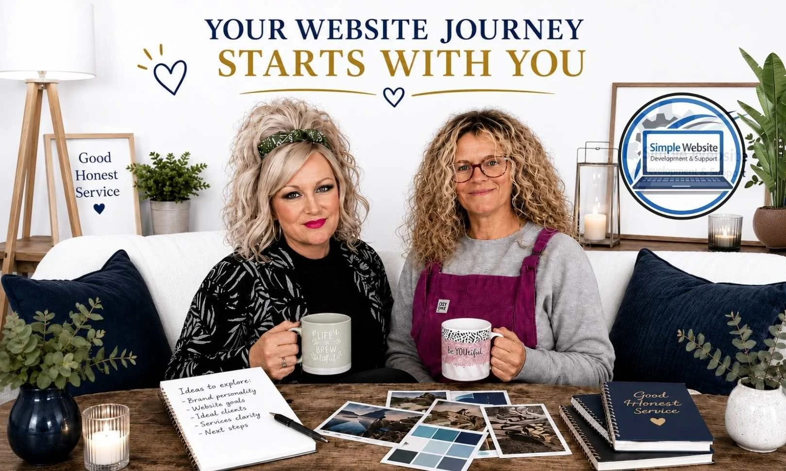 Website design consultation in Cambridgeshire with Simple Website Development & Support, planning business goals and online visibility together.