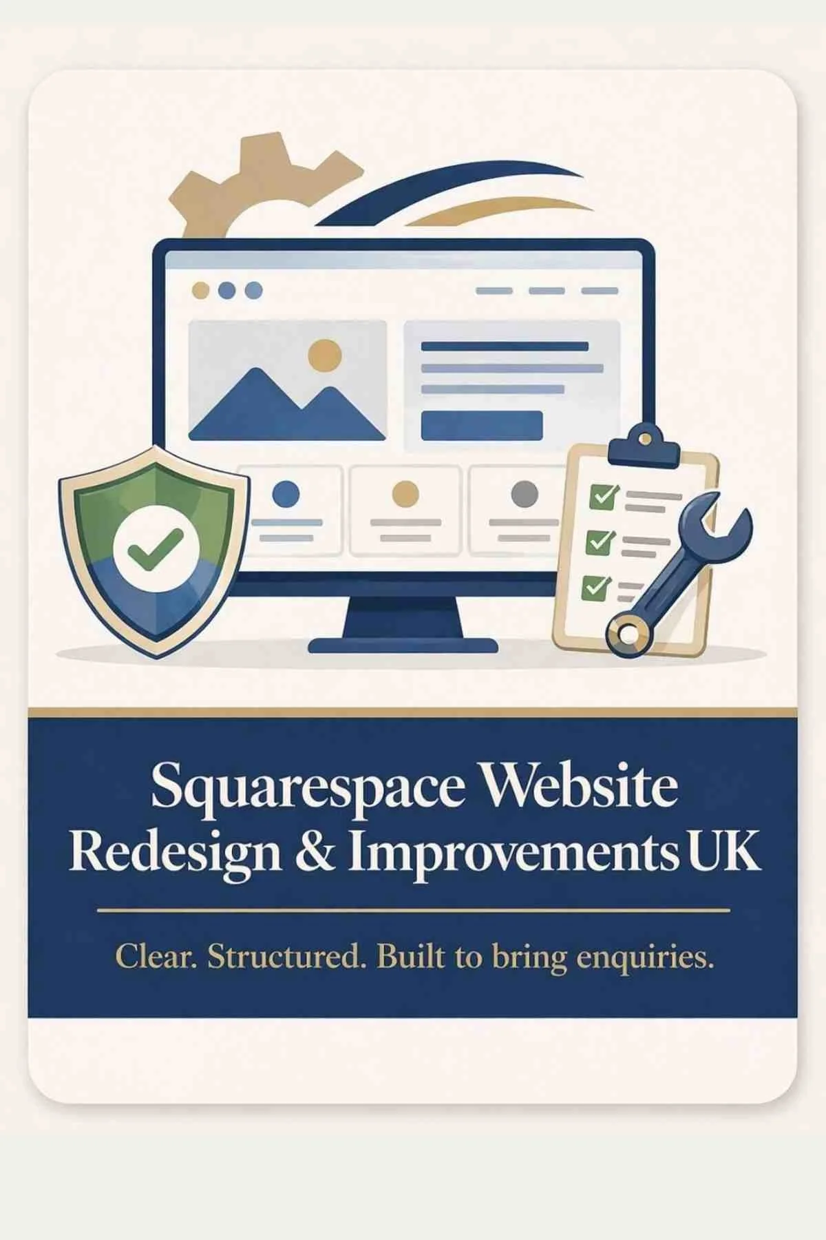 Squarespace website redesign UK improving website structure clarity visibility and enquiries