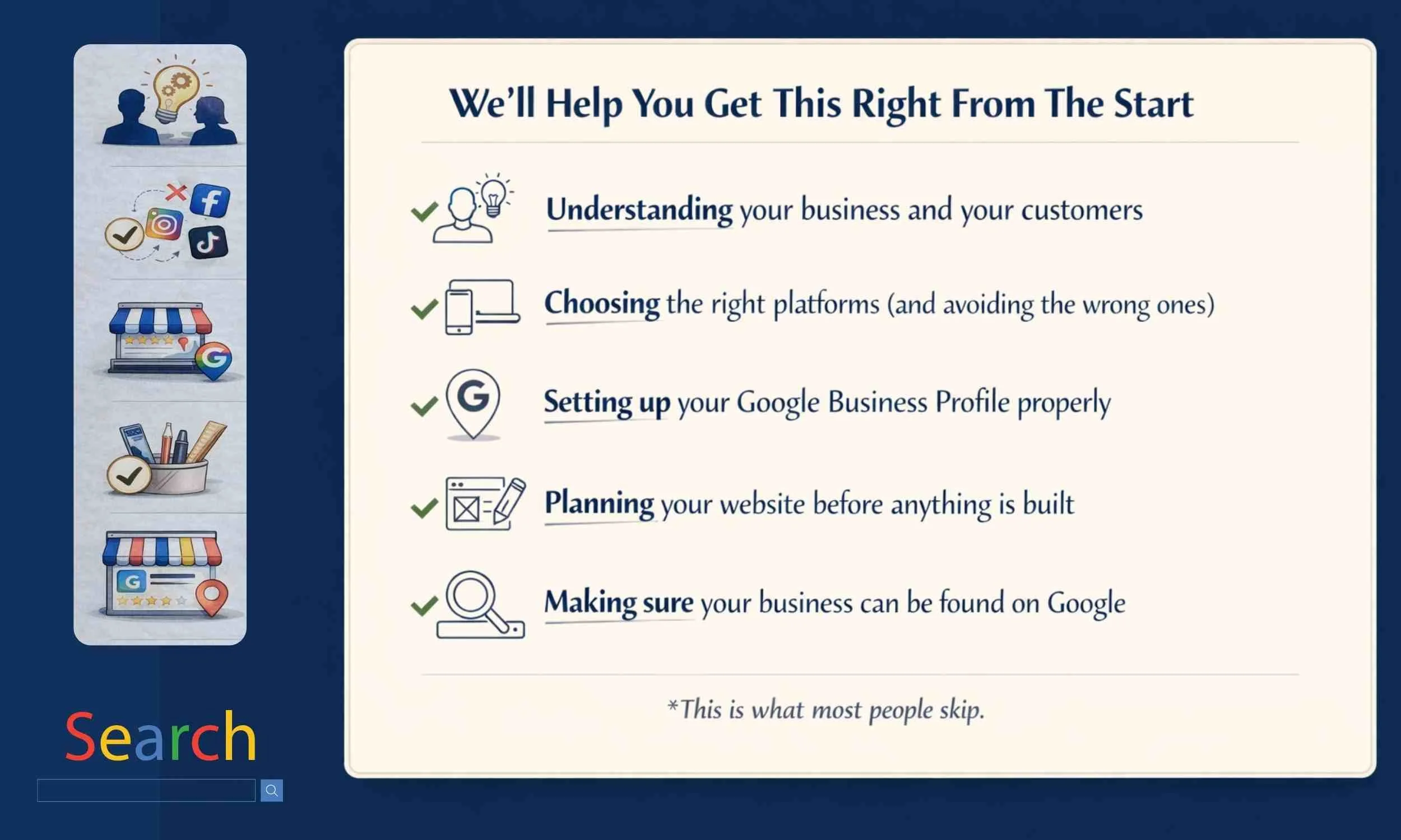 Starting a UK small business UK - steps to set up your online presence and get found on Google from the start