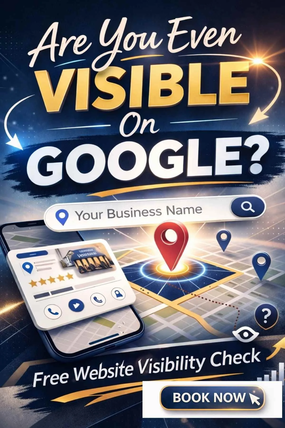 Is Your Business Visible On Google?  Simple Website Development and Support offers a Free Website Visibility Check