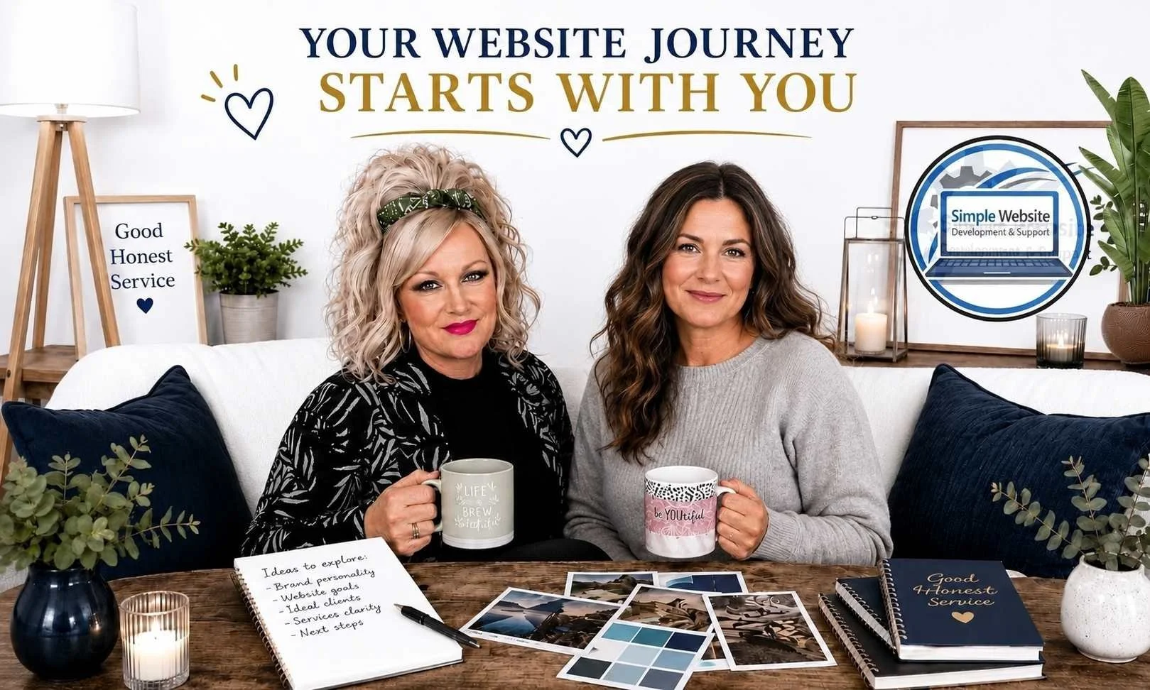 Simple Website Development and Support quote "Your website journey starts with you"