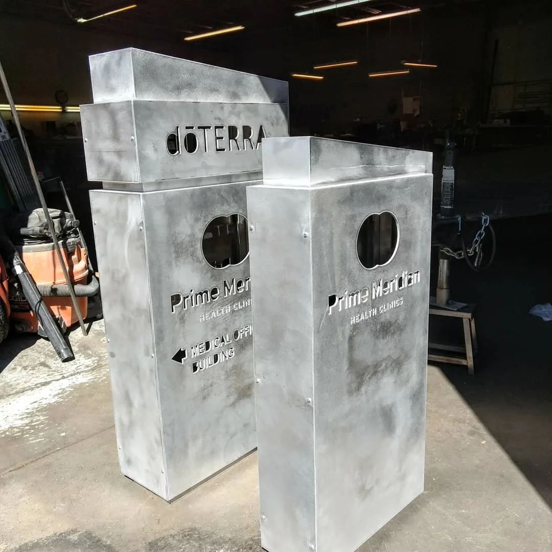 Aluminum signs with removable panels to access lighting.
We can tackle any metal project you have. .
.
.
#utahfabricator#utahconstruction
#utahbusiness #utahbuilder #utahcontractor #utahhandmade #utahsign #aluminumsigns #aluminum #signs #customfabric