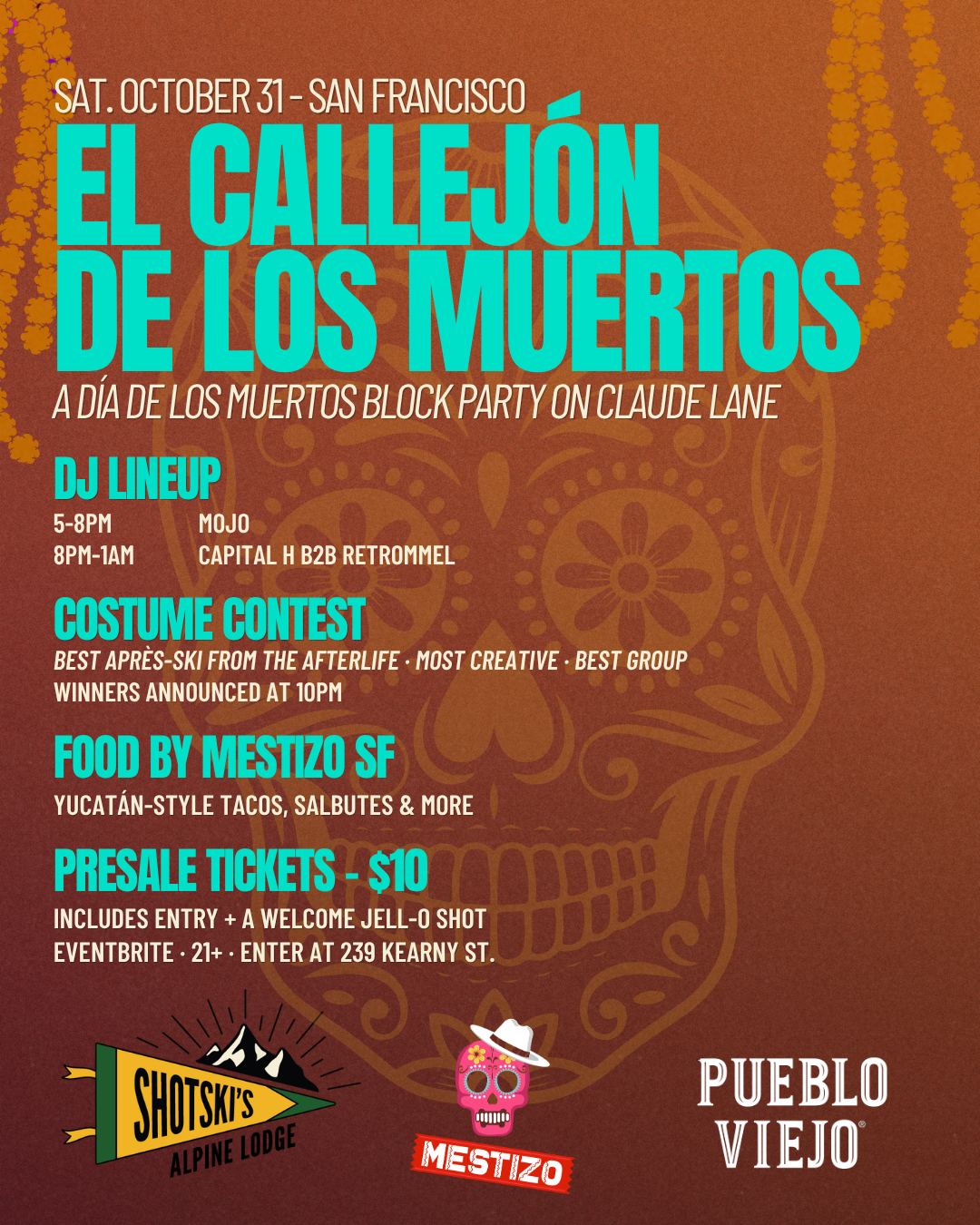 Dia De Los Muertos Block Party