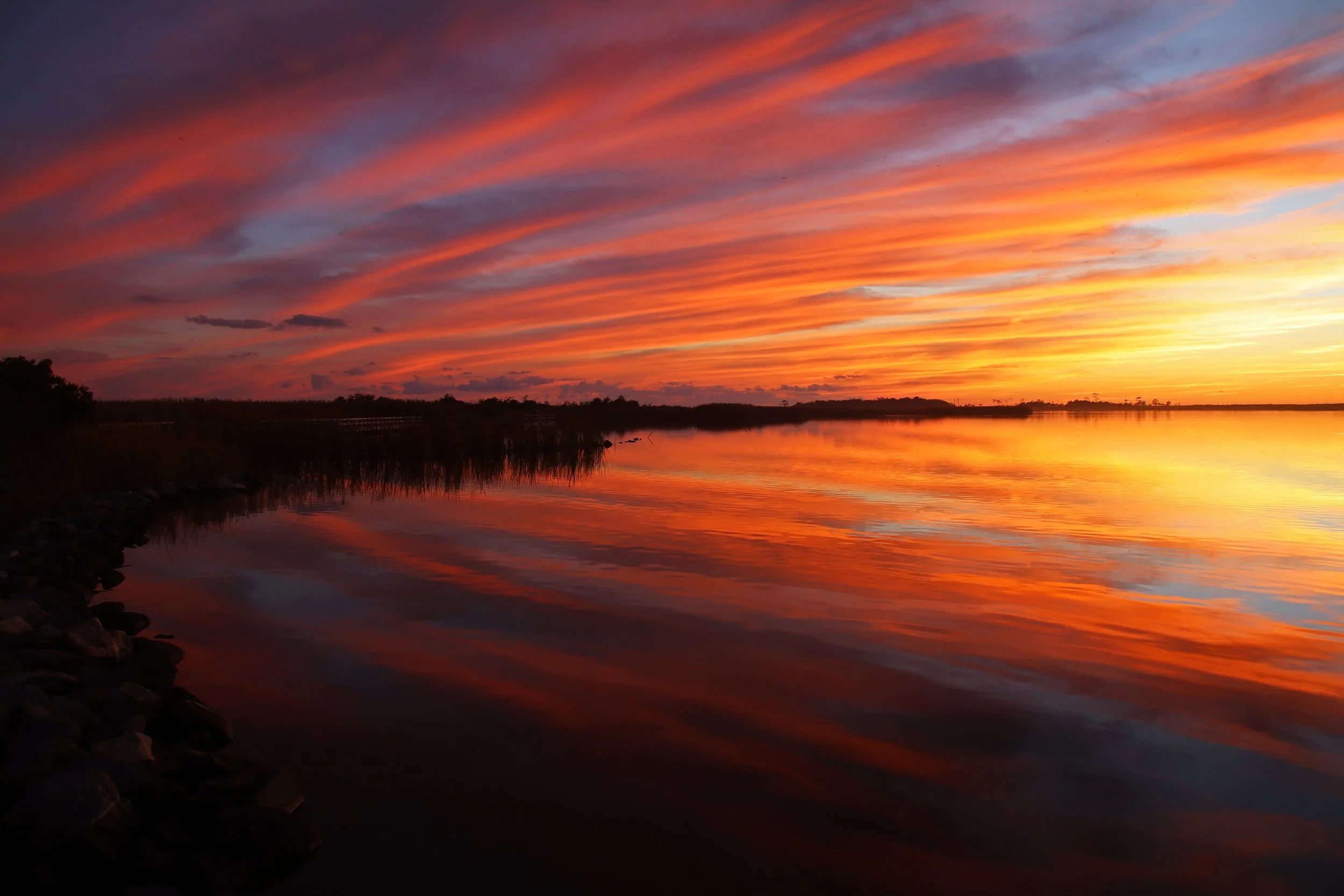 Sunset over Back Bay, Virginia Beach, Virginia