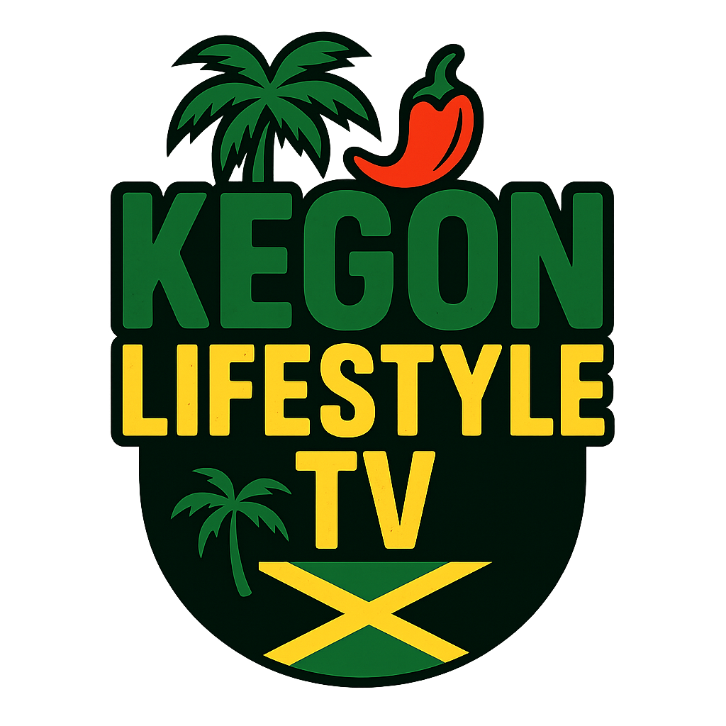 Logo for KEGON Lifestyle TV featuring green palm trees, a red chili pepper, and yellow and green text.