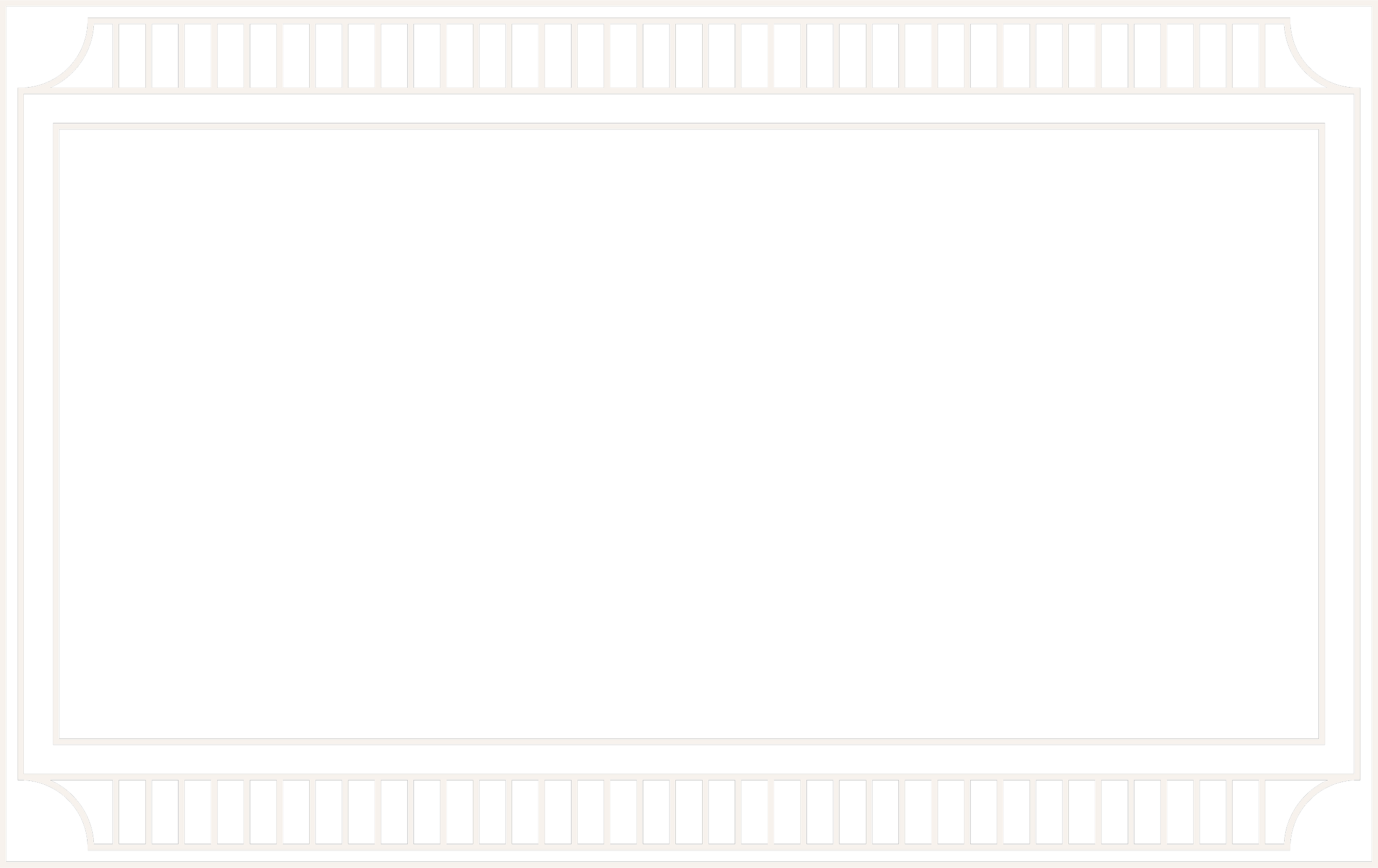 White Art Deco frame