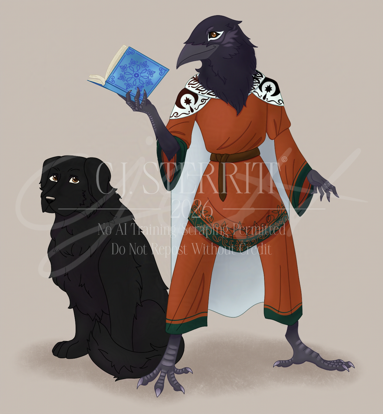 D&D Portrait - Magpie (2022)