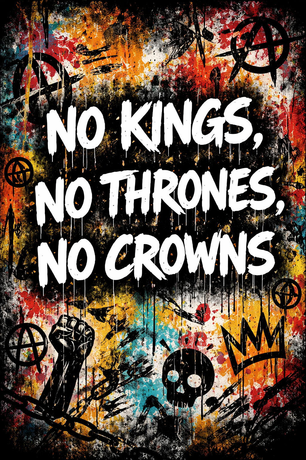 No kings No thrones No crowns 