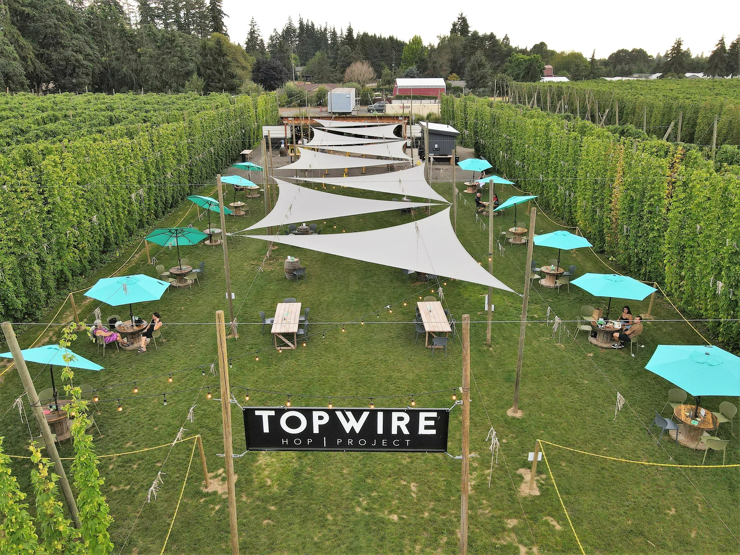 TOP WIRE HOP PROJECT is an expansive outdoor space wtih plenty of shade, craft beer, food trucks. Voted best beer garden in America.