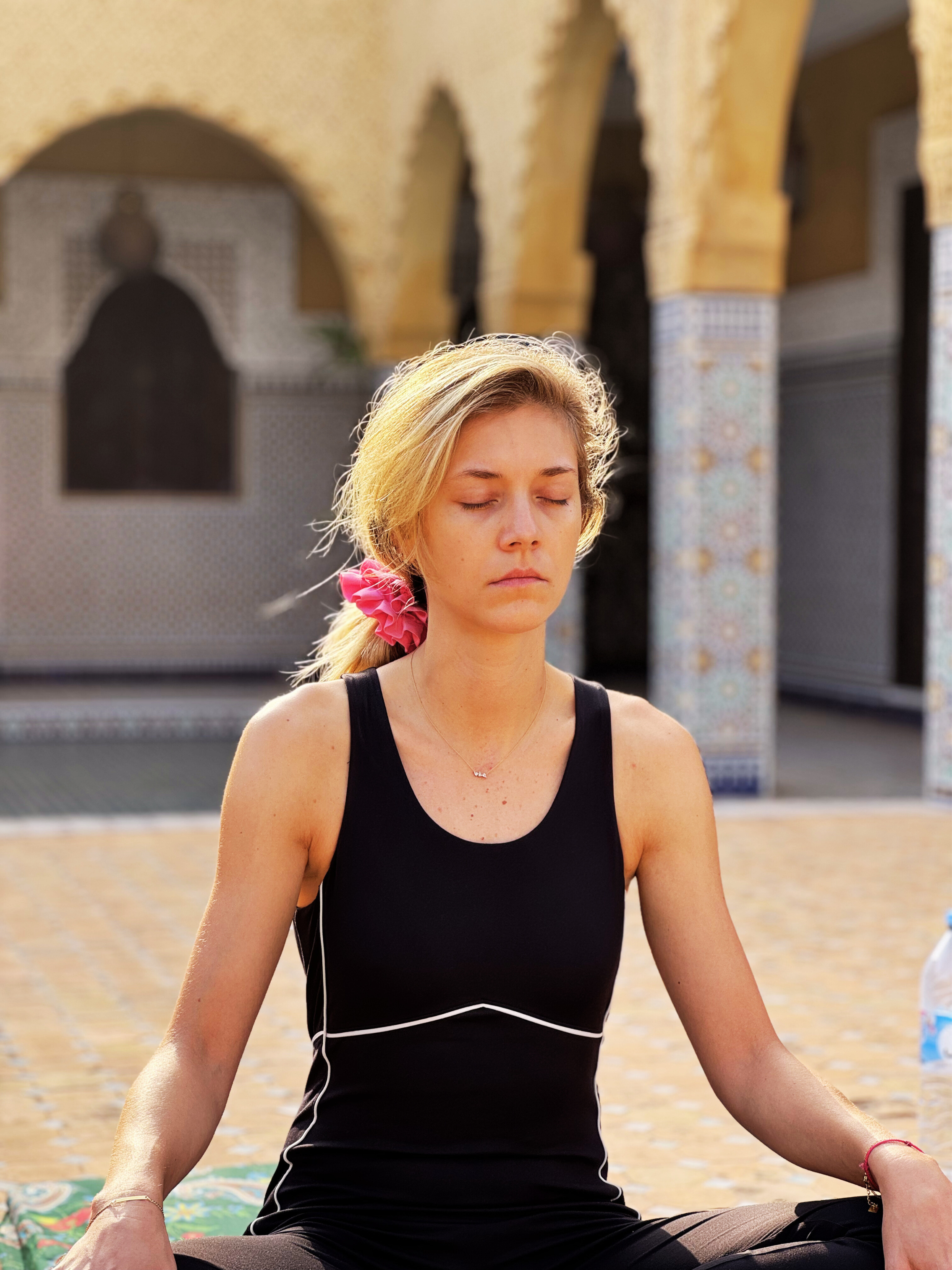 yoga, meditation, traditional Riad in Morocco