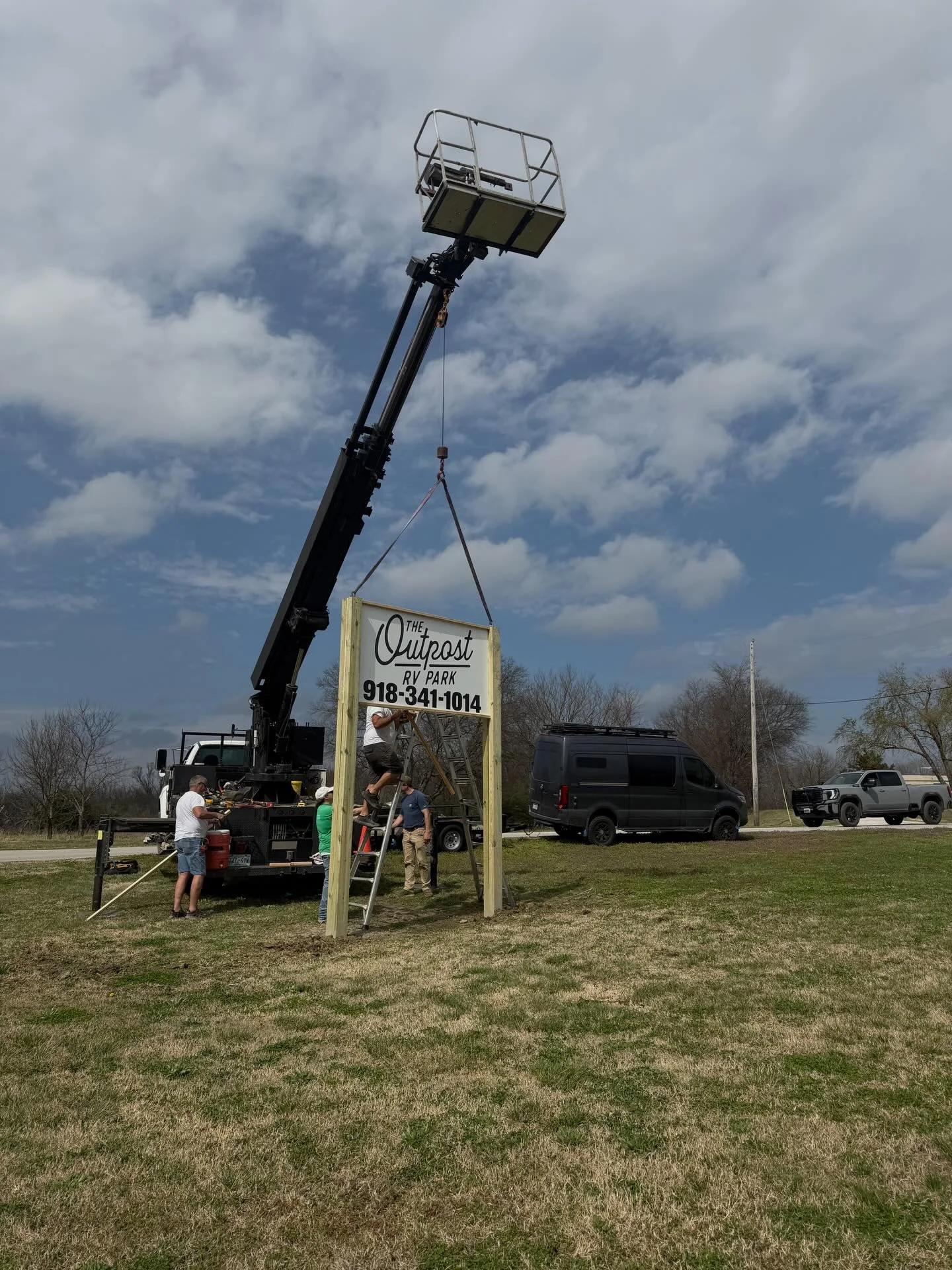 New sign, same stop! 🚐🎉

#TheOutpostRVPark
#RVLife
#OklahomaRVPark