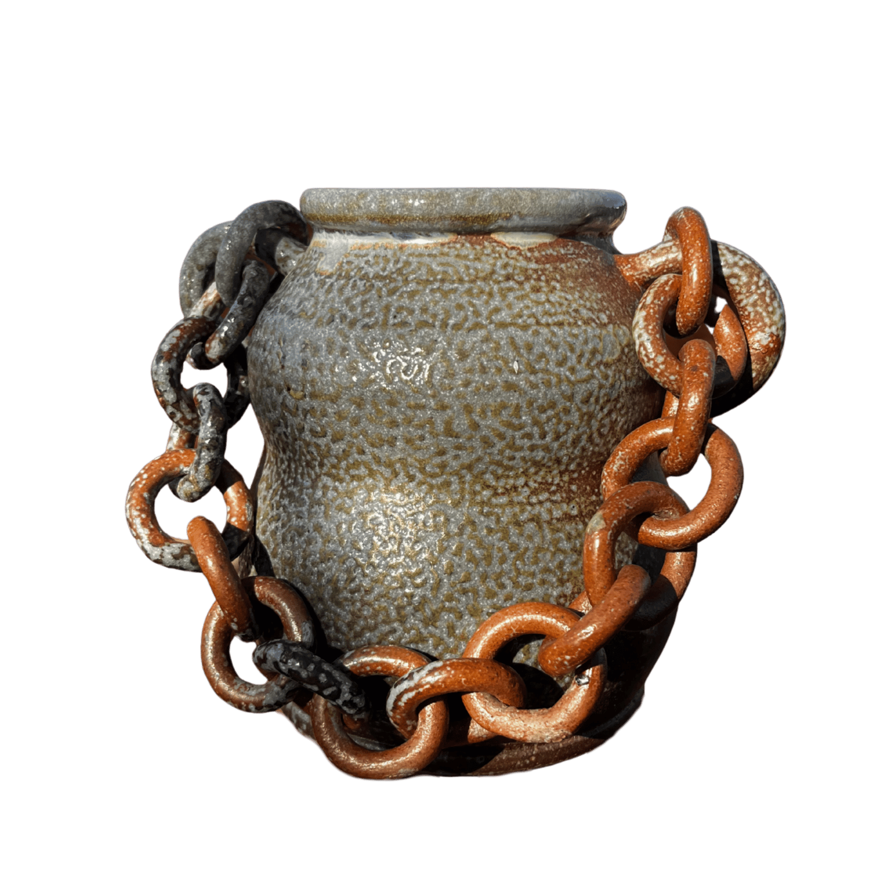 wood fired chain vase
