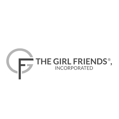 Logo of The Girl Friends, Incorporated with a circular design and the text 'THE GIRL FRIENDS, INCORPORATED'.