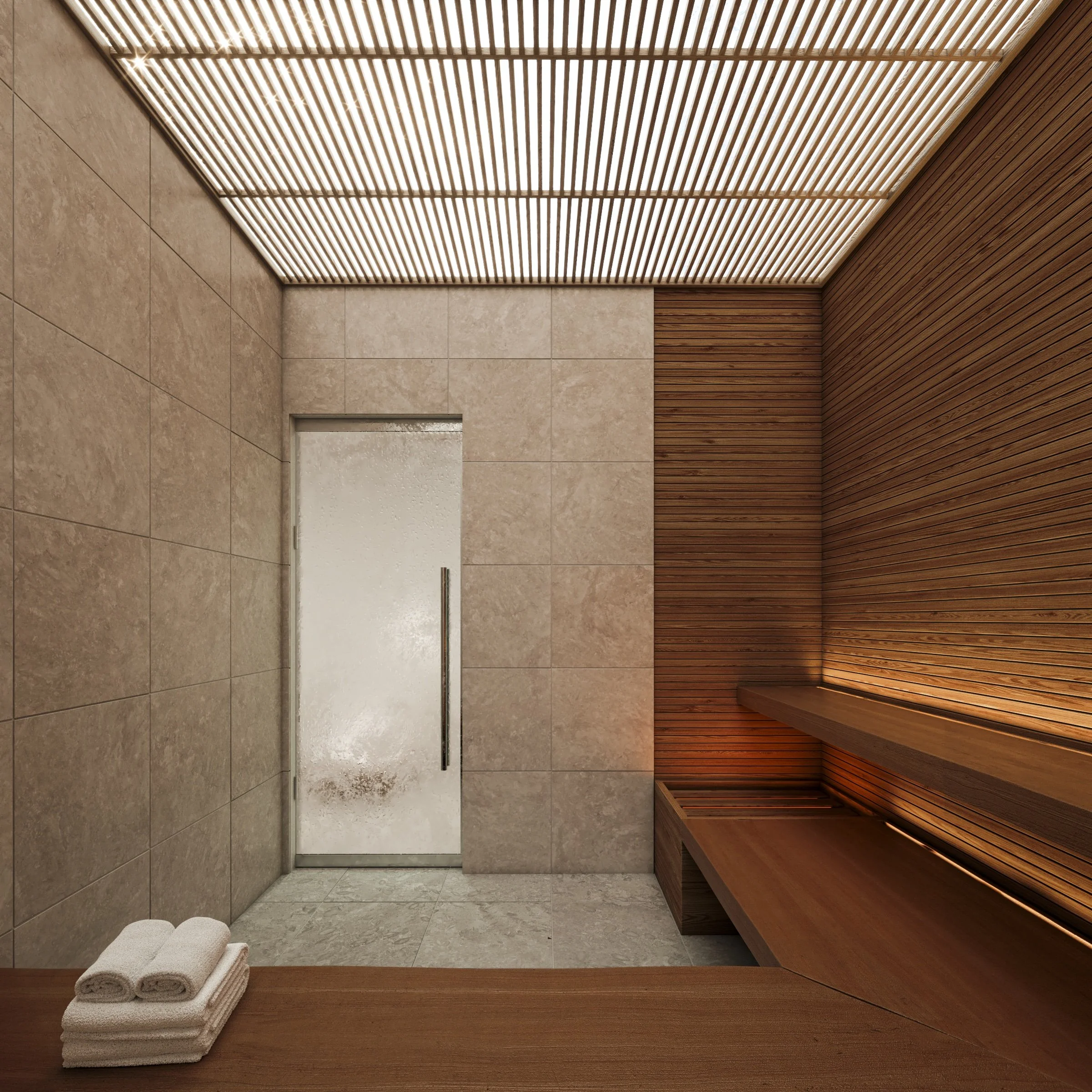 Dry sauna rooms