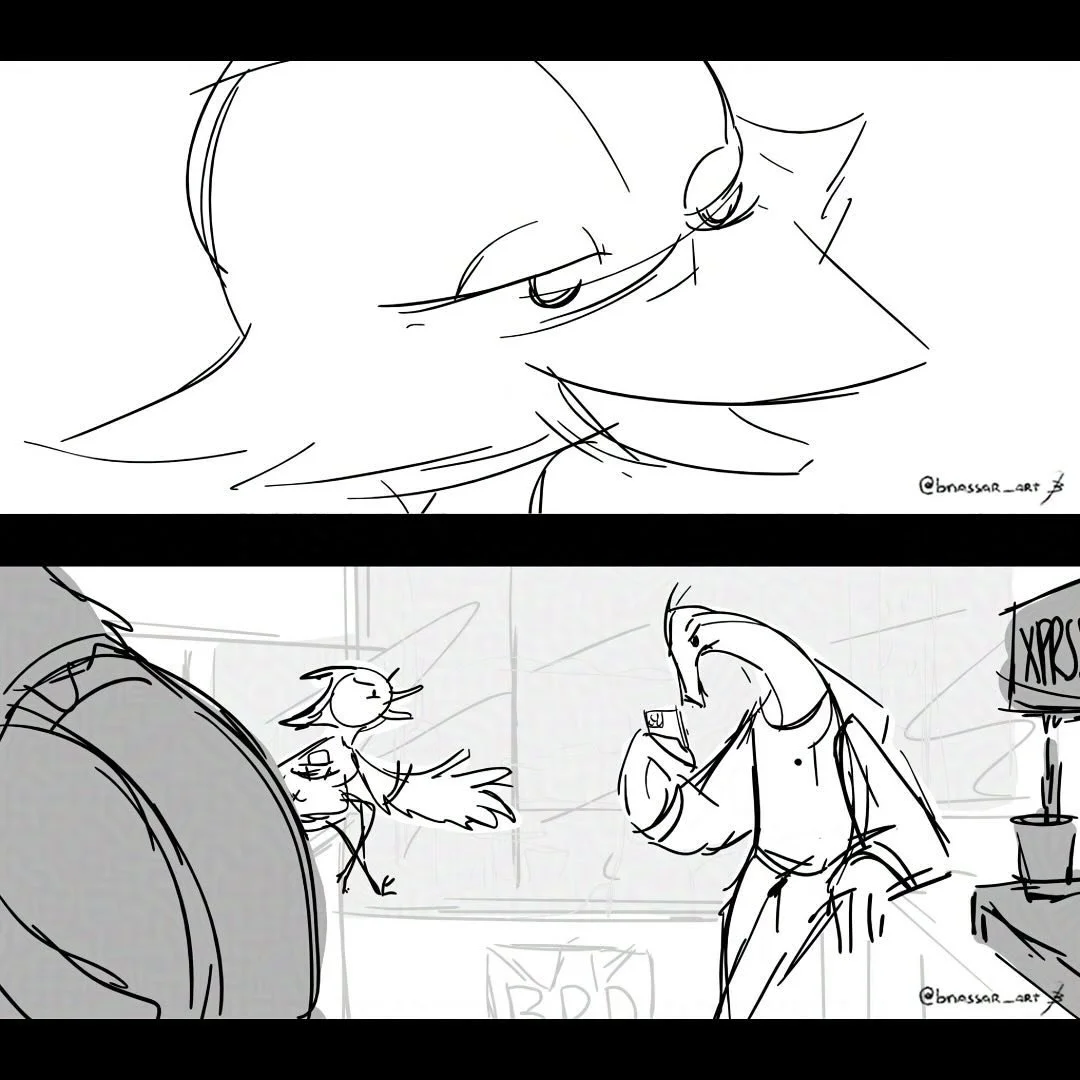 More story beats from BPD!

#StoryDevelopment #StoryboardArtist #StoryArt