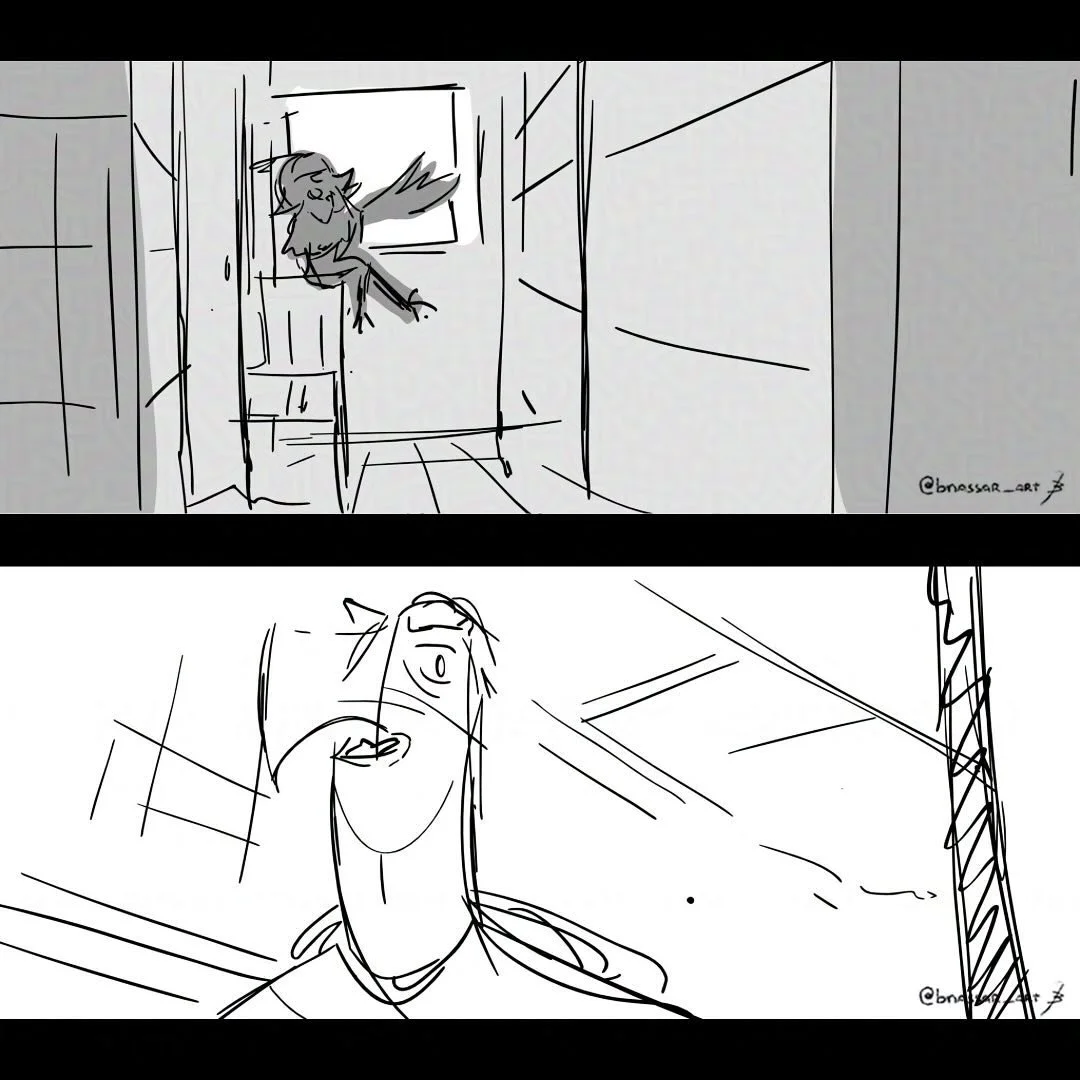 Thinking of trying a full scene soon&hellip; 🤔 Still brainstorming how I want to approach it. What do you think?

#storydevelopment #storybeats #visualstorytelling #storyboardartist