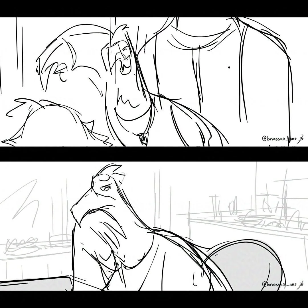 Can&rsquo;t get enough of these bird detectives! 🐦💼 

#StoryBeats #VisualStorytelling #AnimationArt #StoryboardArtist #storyartist