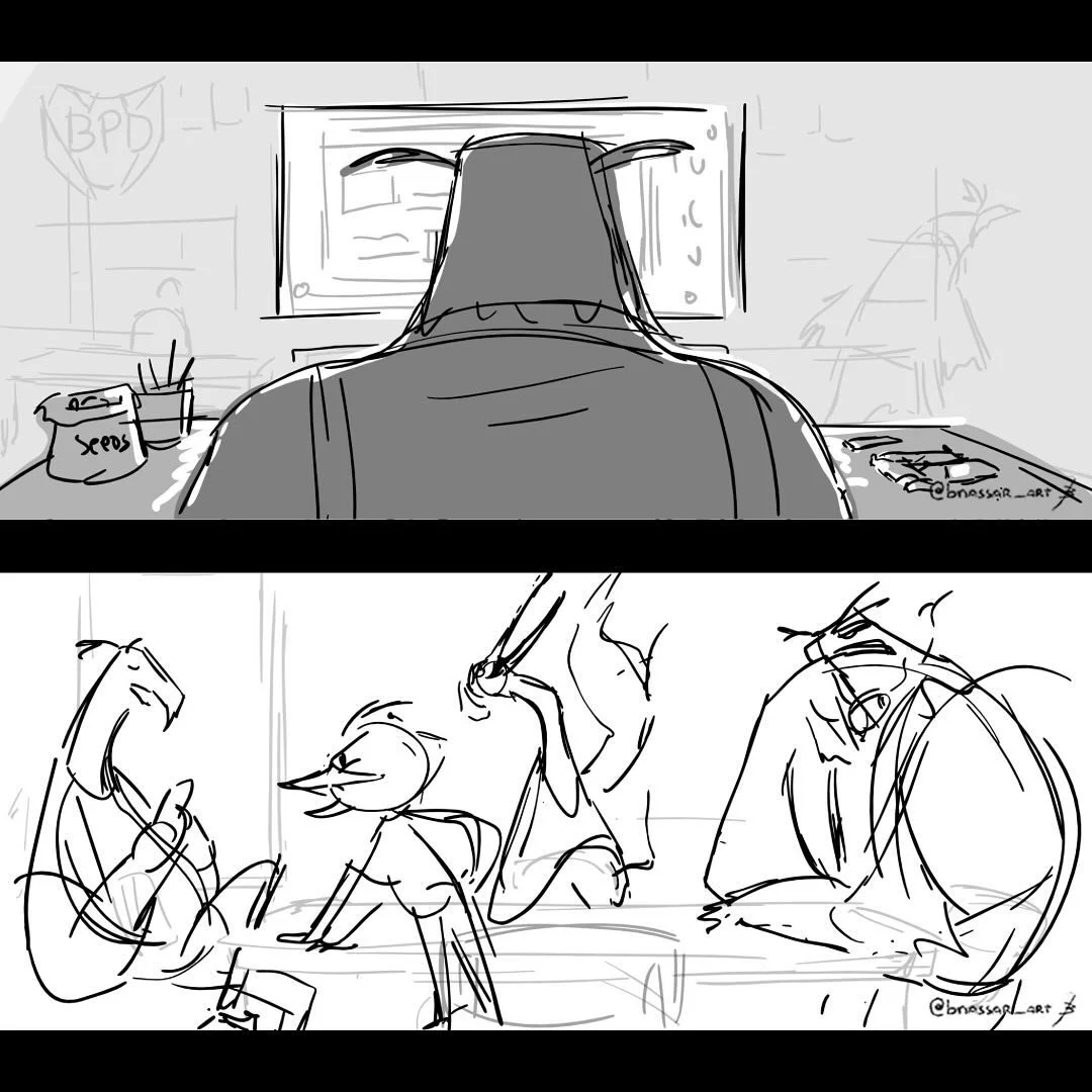 Remember them?? 🕵️&zwj;♂️🦜
Here are some Story Beats from the Birdy Police Department

#storybeats #BirdyPoliceDepartment #visualstorytelling #storyboardartist