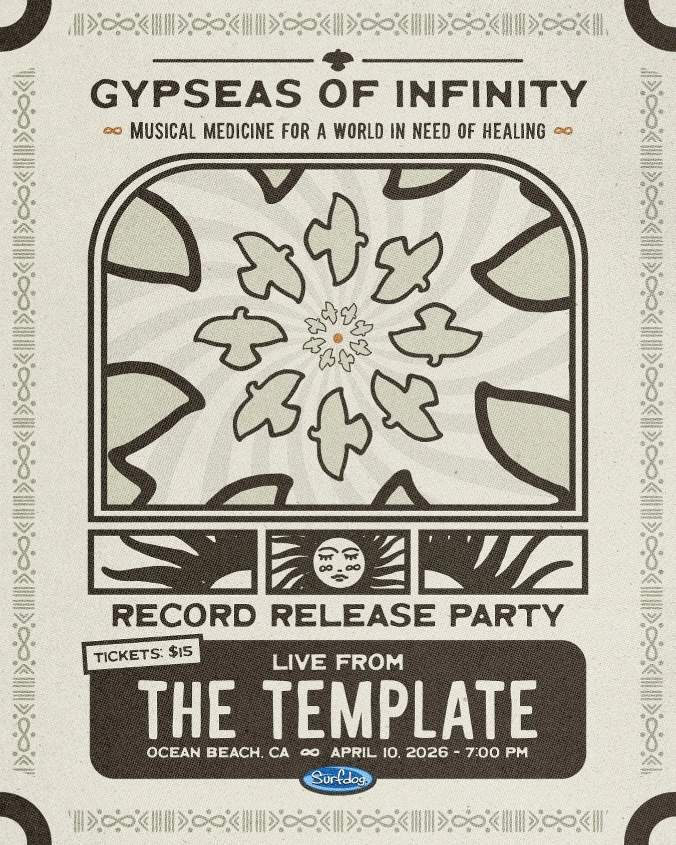 Tonight! Come to the Record Release Party at the @thetemplateob at 7pm to celebrate with Gypseas of Infinity&rsquo;s first live performance of the album 🎉