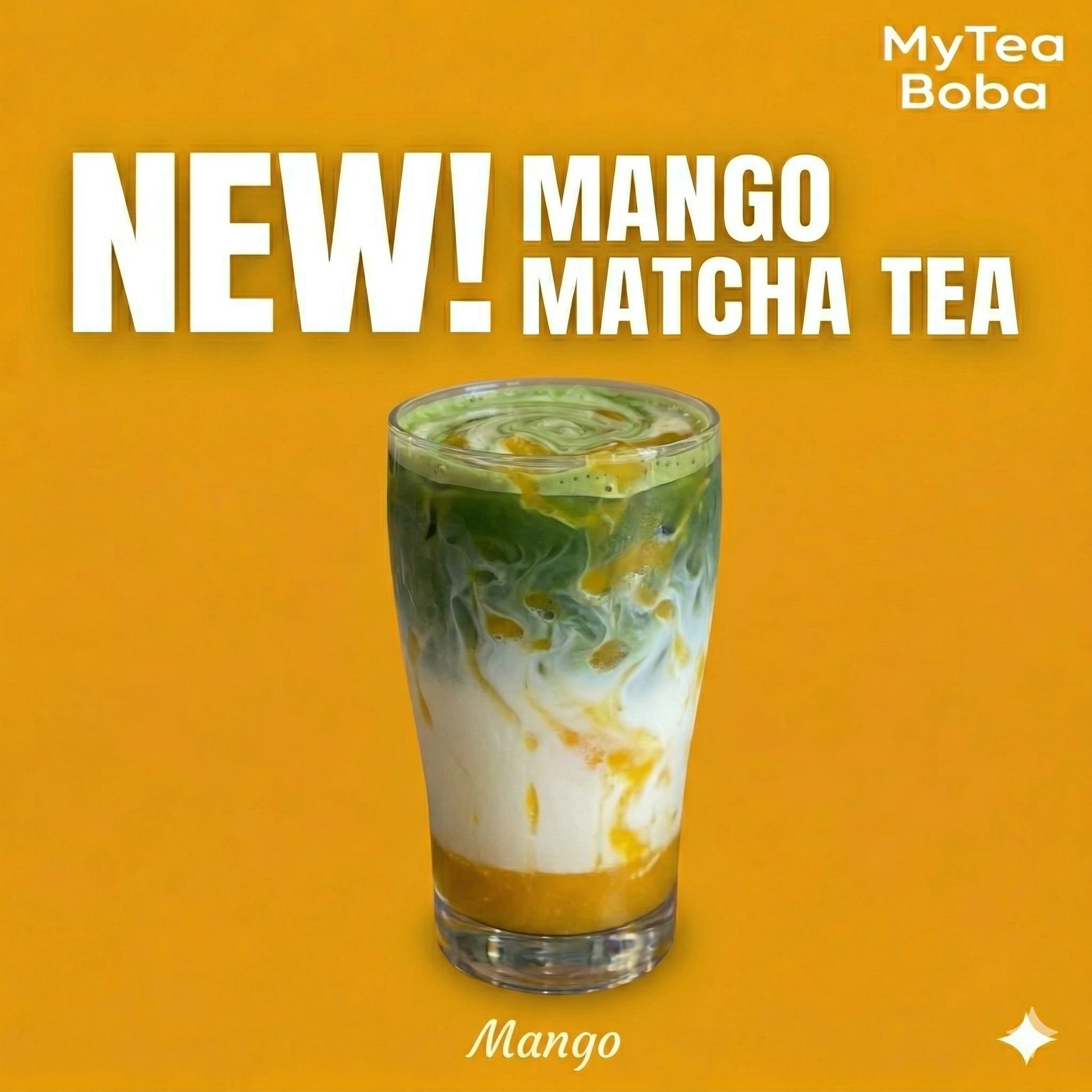 Mango Matcha Latte